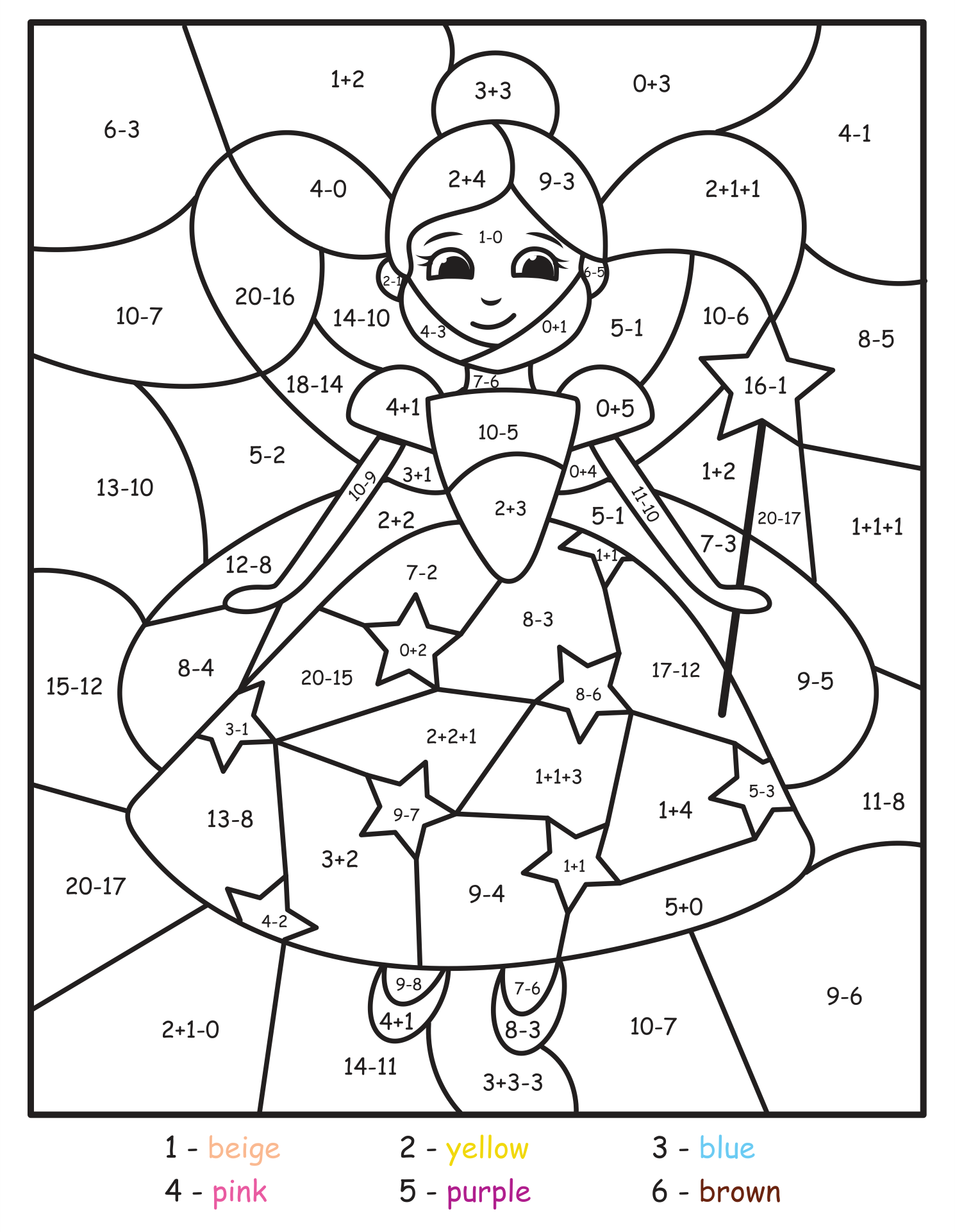 disney princess color by number printables Cheap Sale   OFF 21