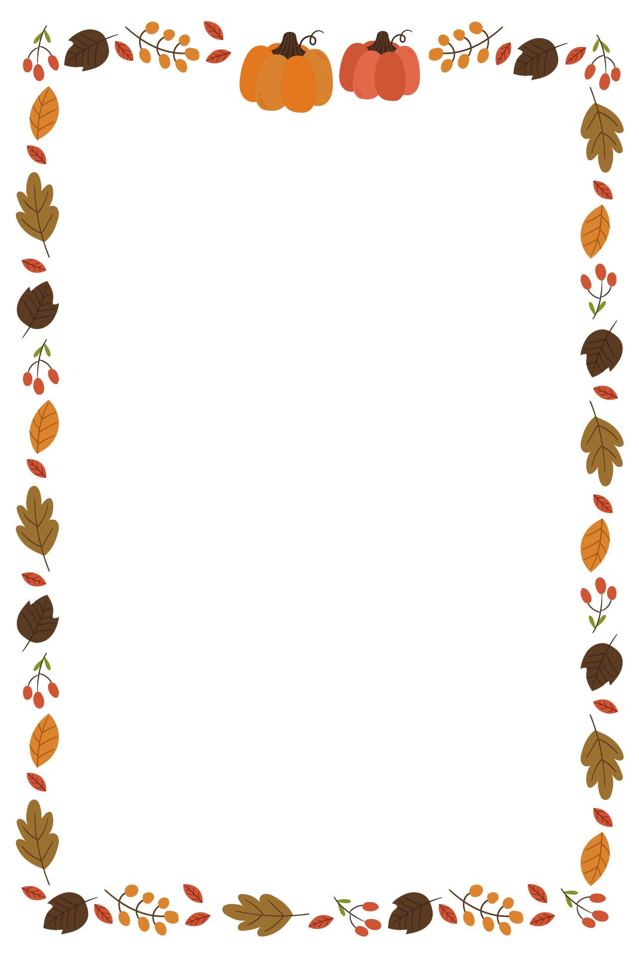 6 Best Images of Free Pumpkin Border Paper Printable - Free Printable ...