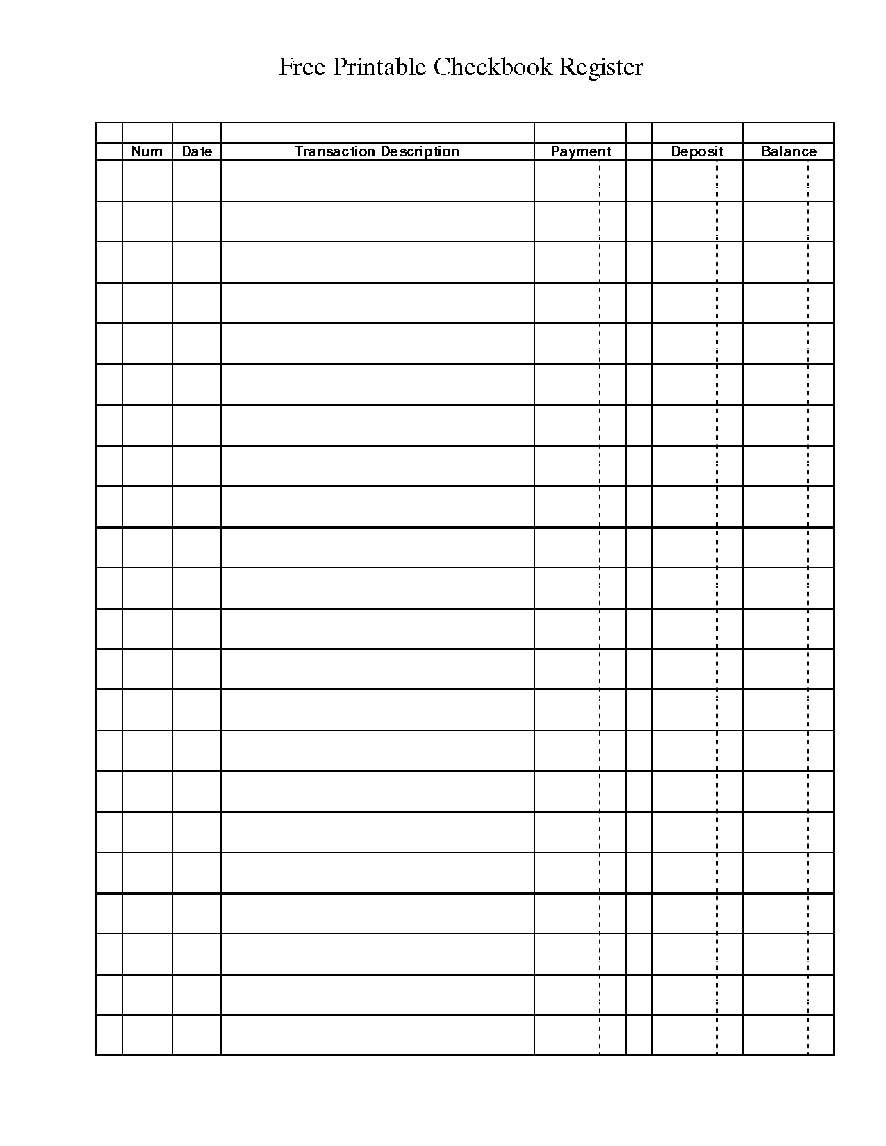 Excel Checkbook Template Free from www.printablee.com
