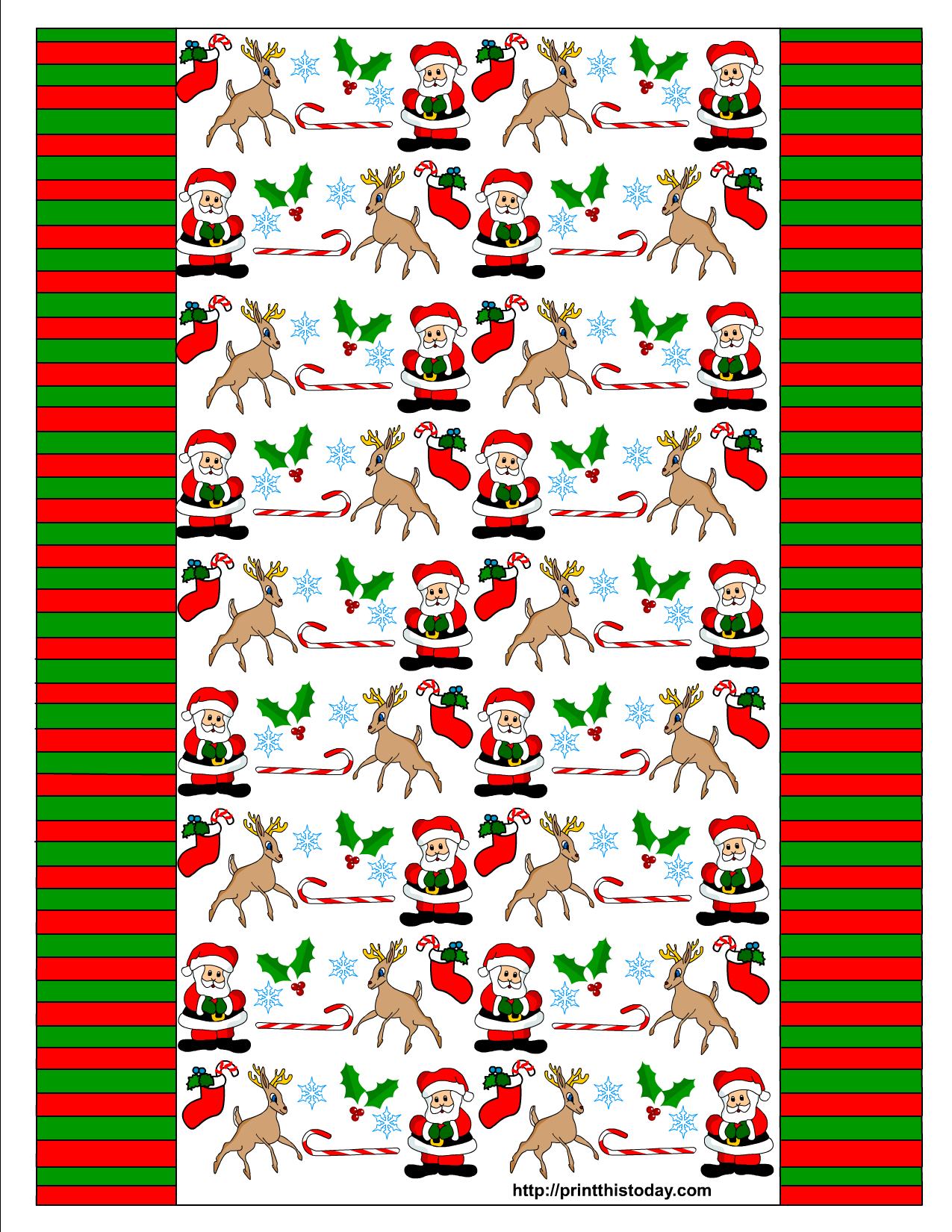 Printable Christmas Candy Wrappers