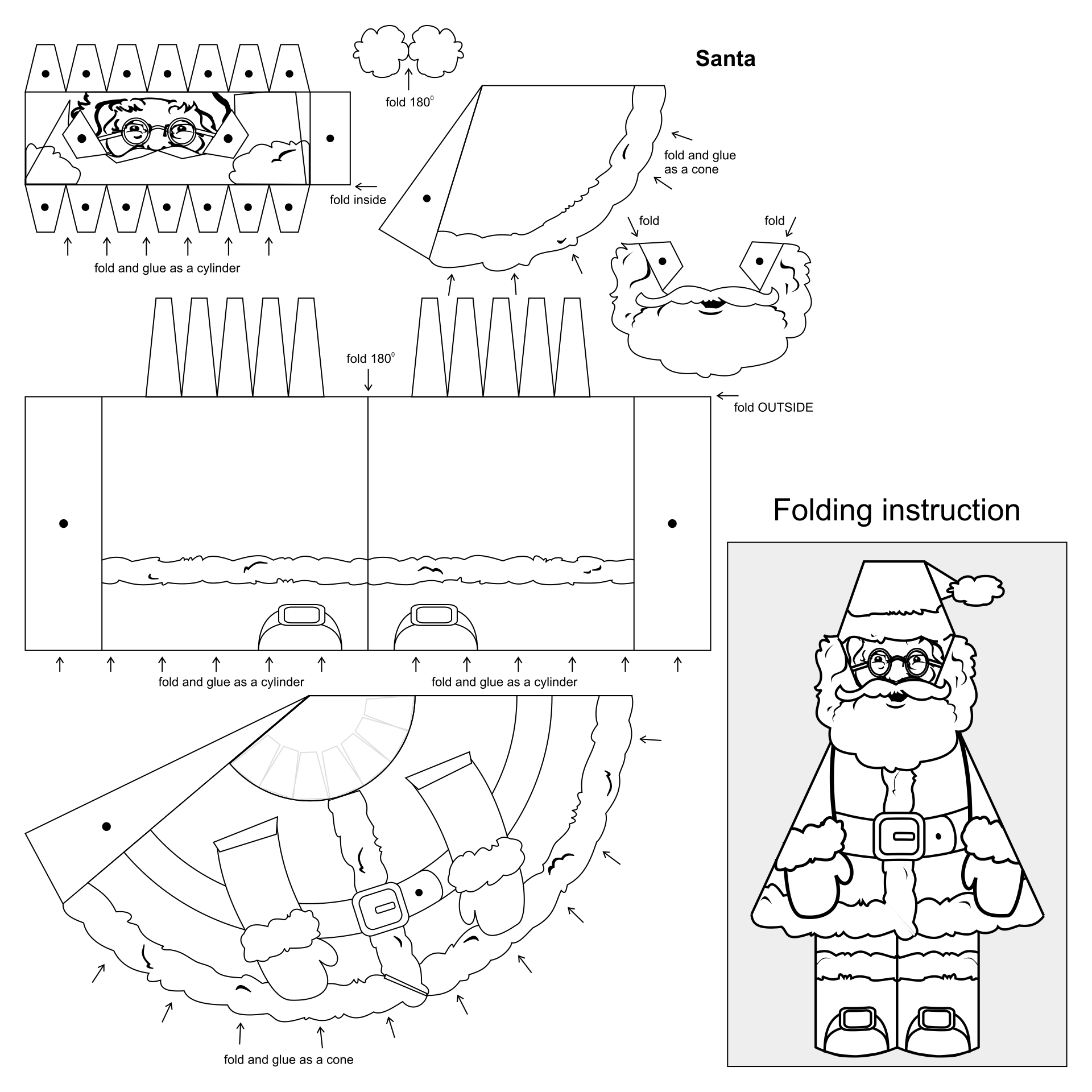 Paper Christmas Crafts For Kids Printable