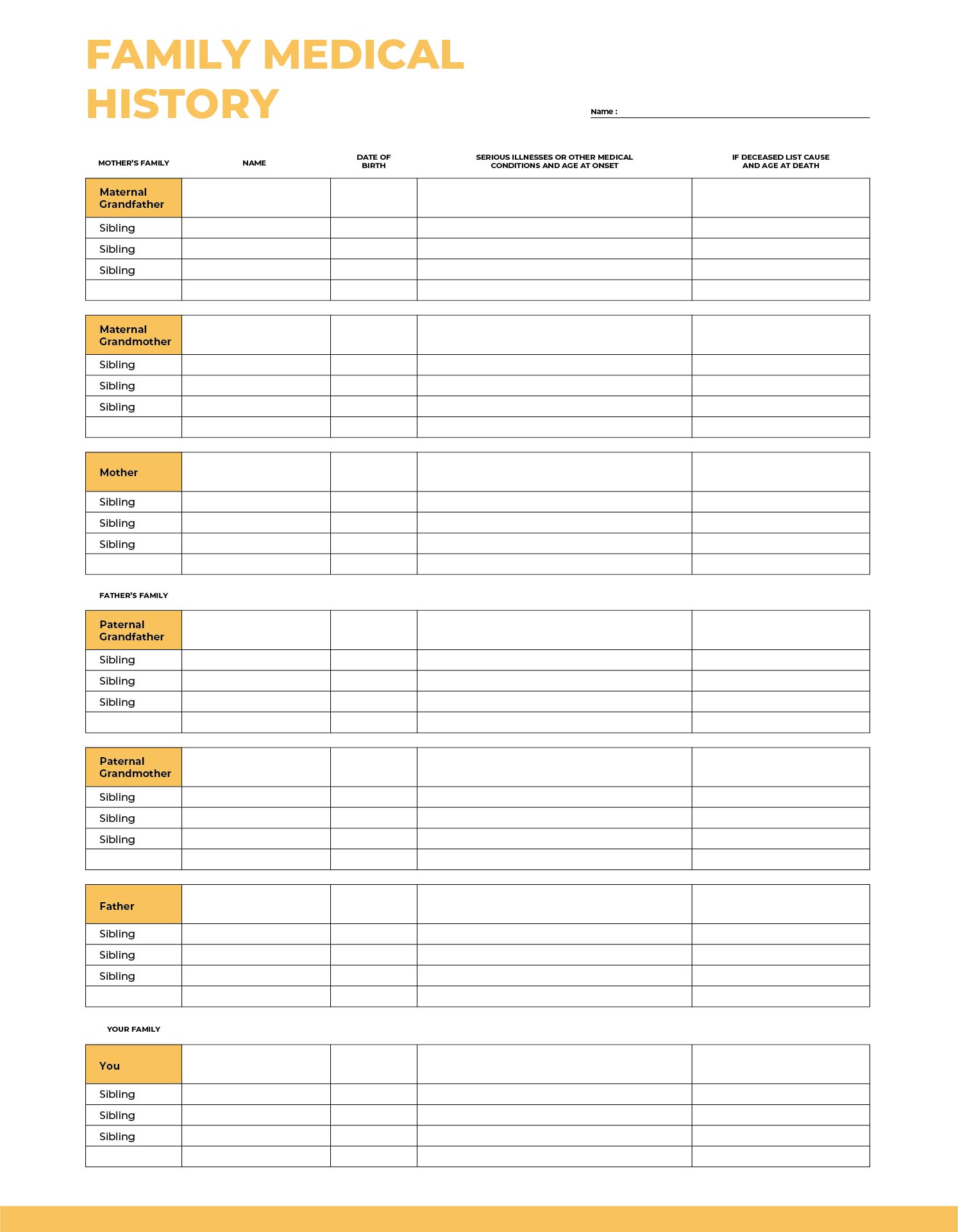 10-best-free-printable-medical-forms-charts-printablee