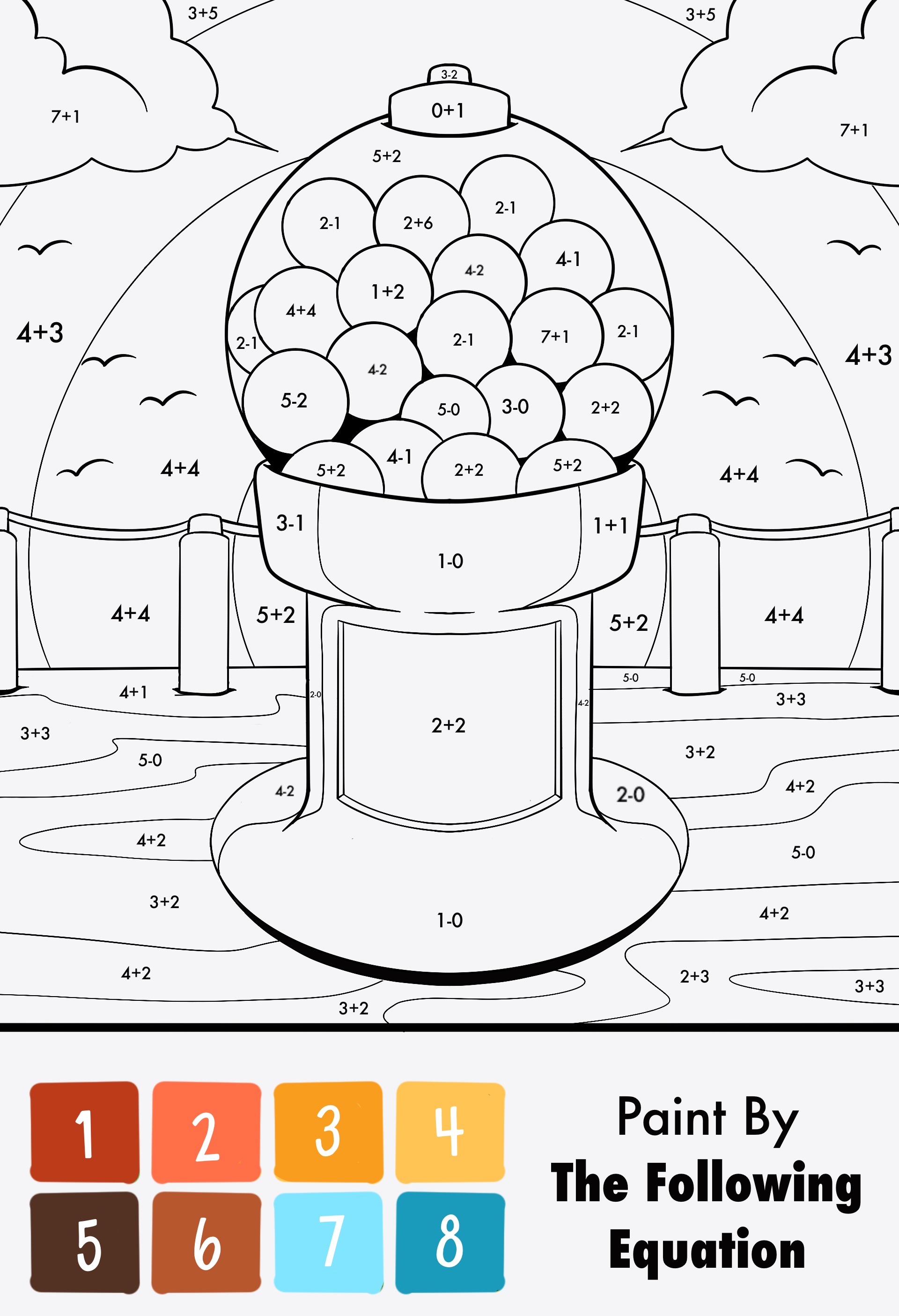 Math Color by Number Printables