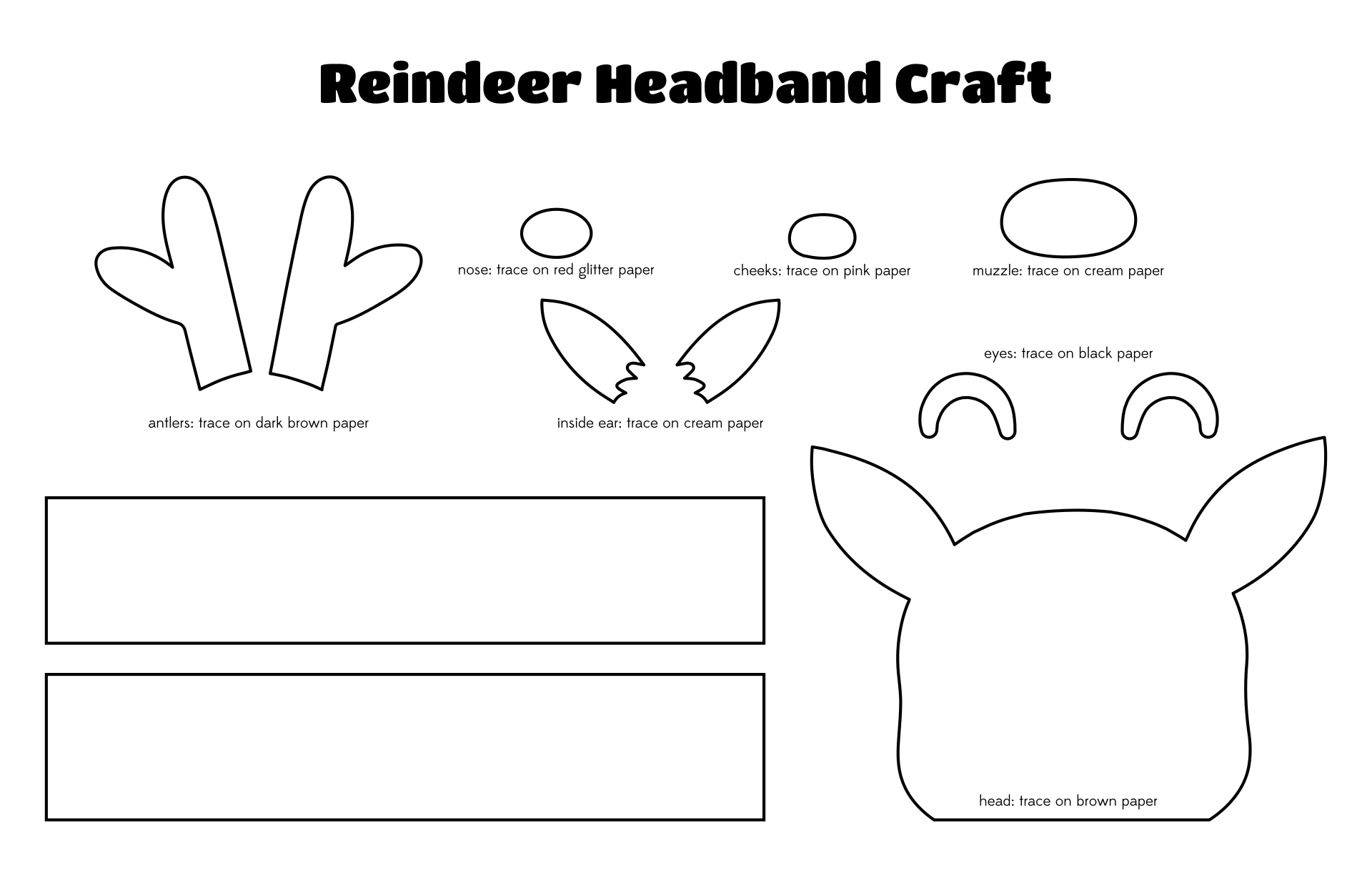 Printable Reindeer Crafts