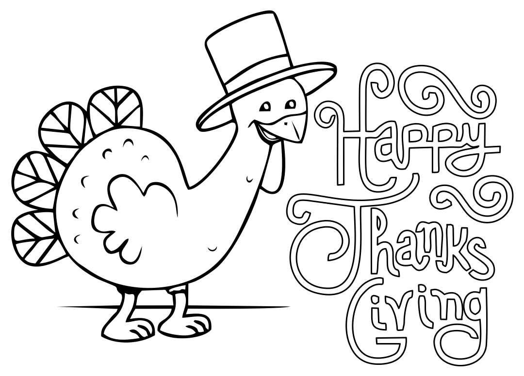 Happy Thanksgiving Coloring Pages Printable