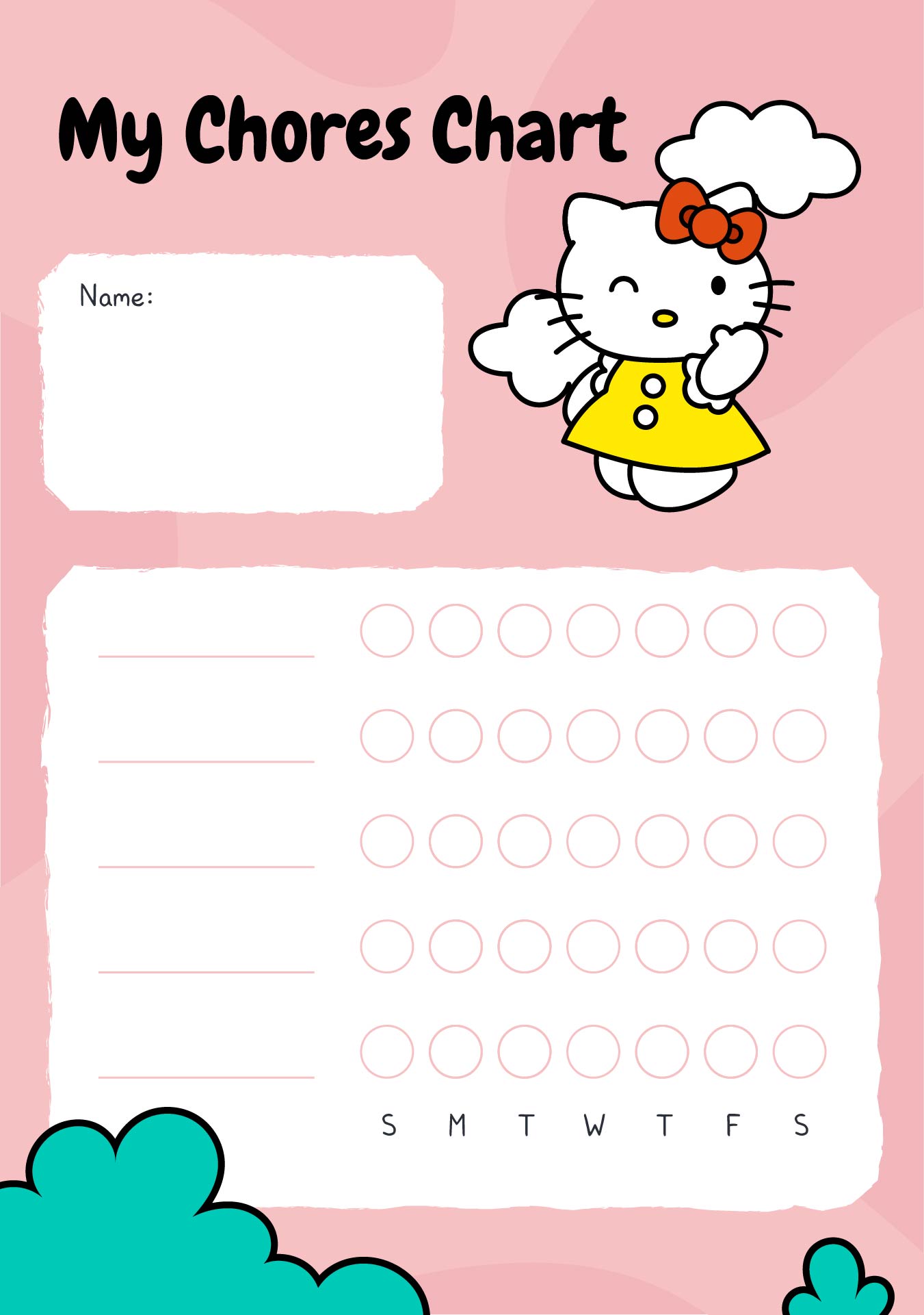 Hello Kitty Chore Chart Chore Chart Kids Charts For K - vrogue.co