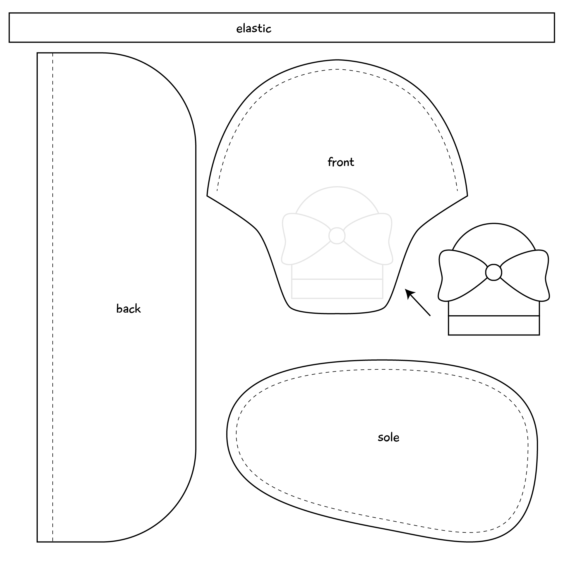 31 Baby Moccasins Sewing Pattern ZylaZanoor