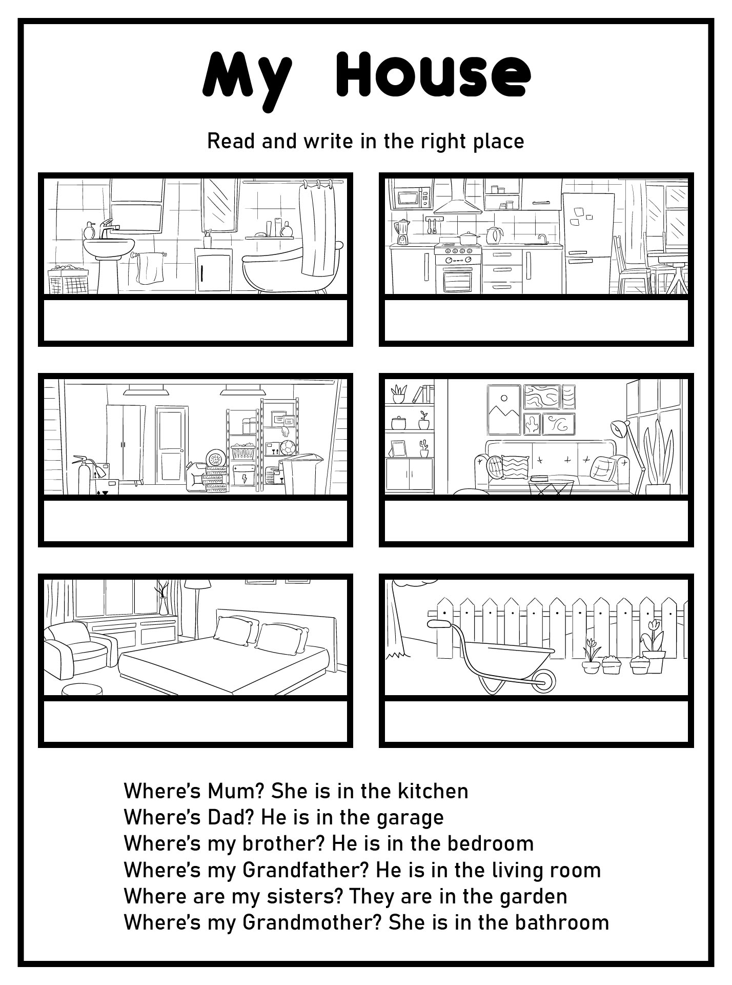 4 Best My Family House Printables PDF For Free At Printablee