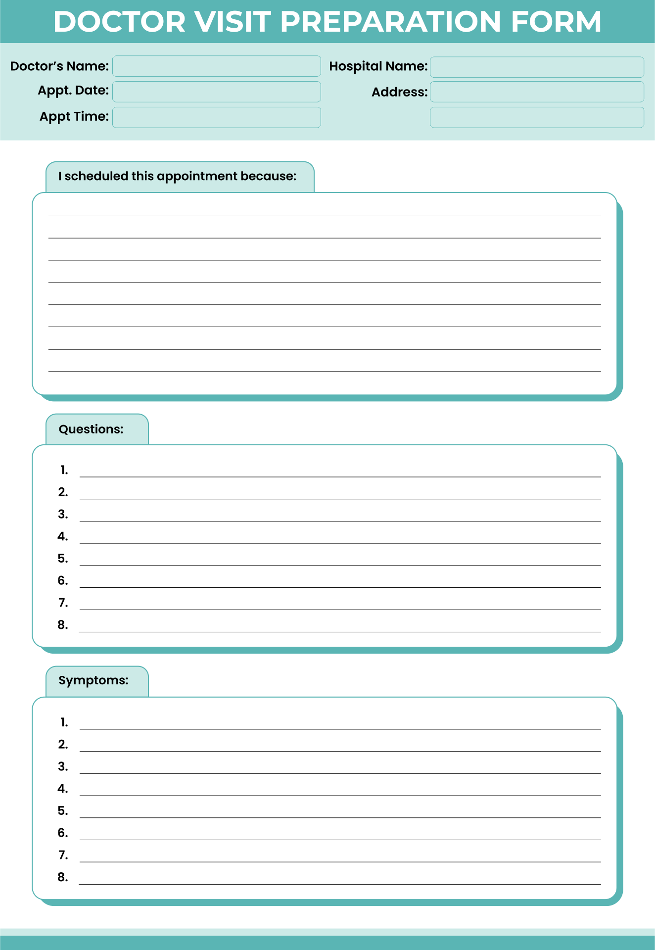 Office Visit Template Forms