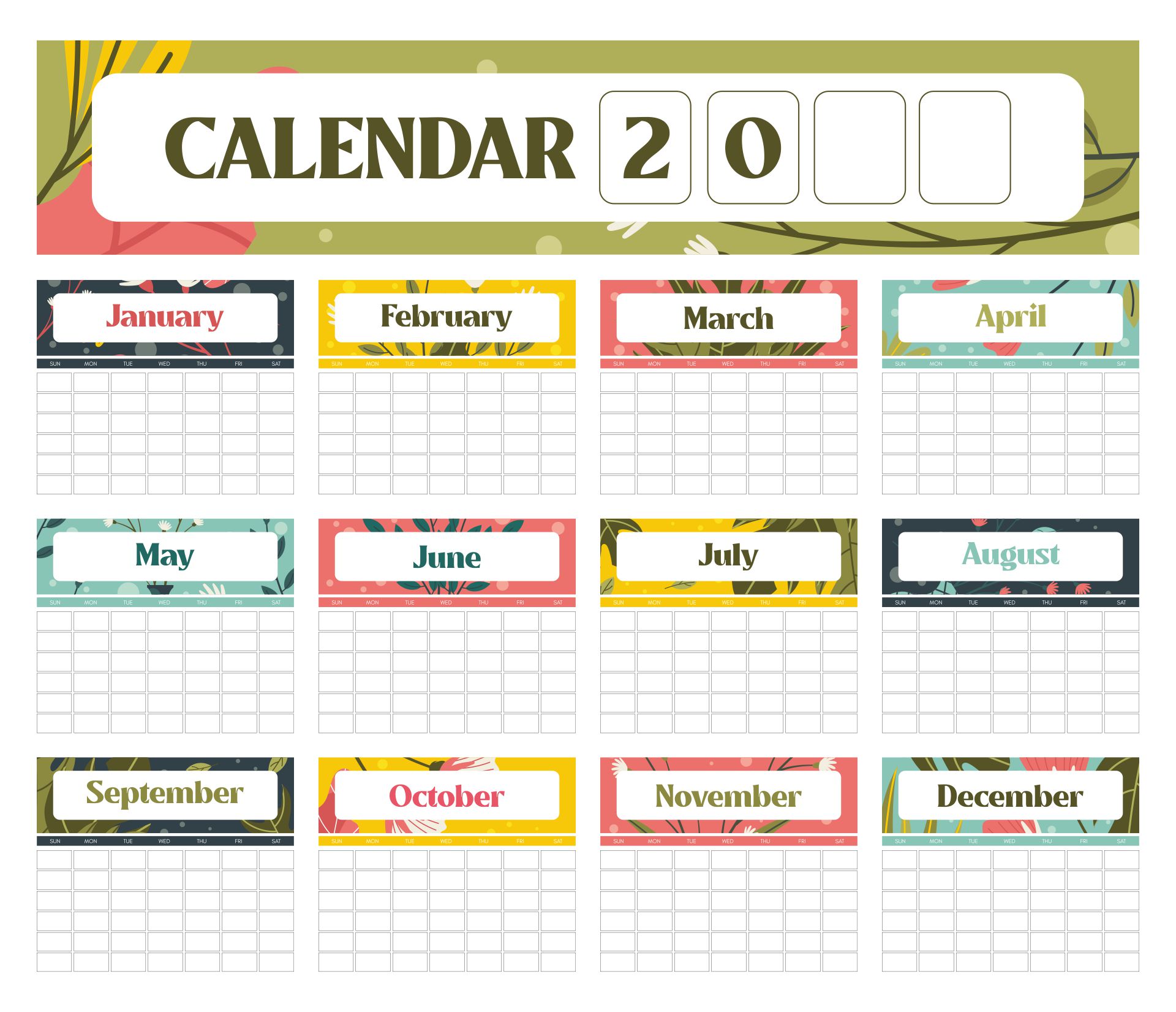 Print Online Calendar