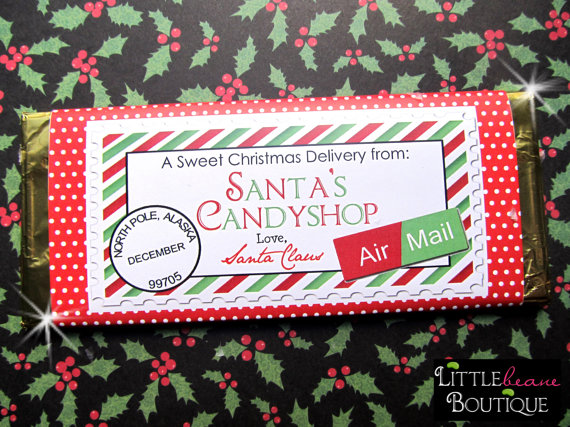 Printable Candy Bar Wrappers Christmas