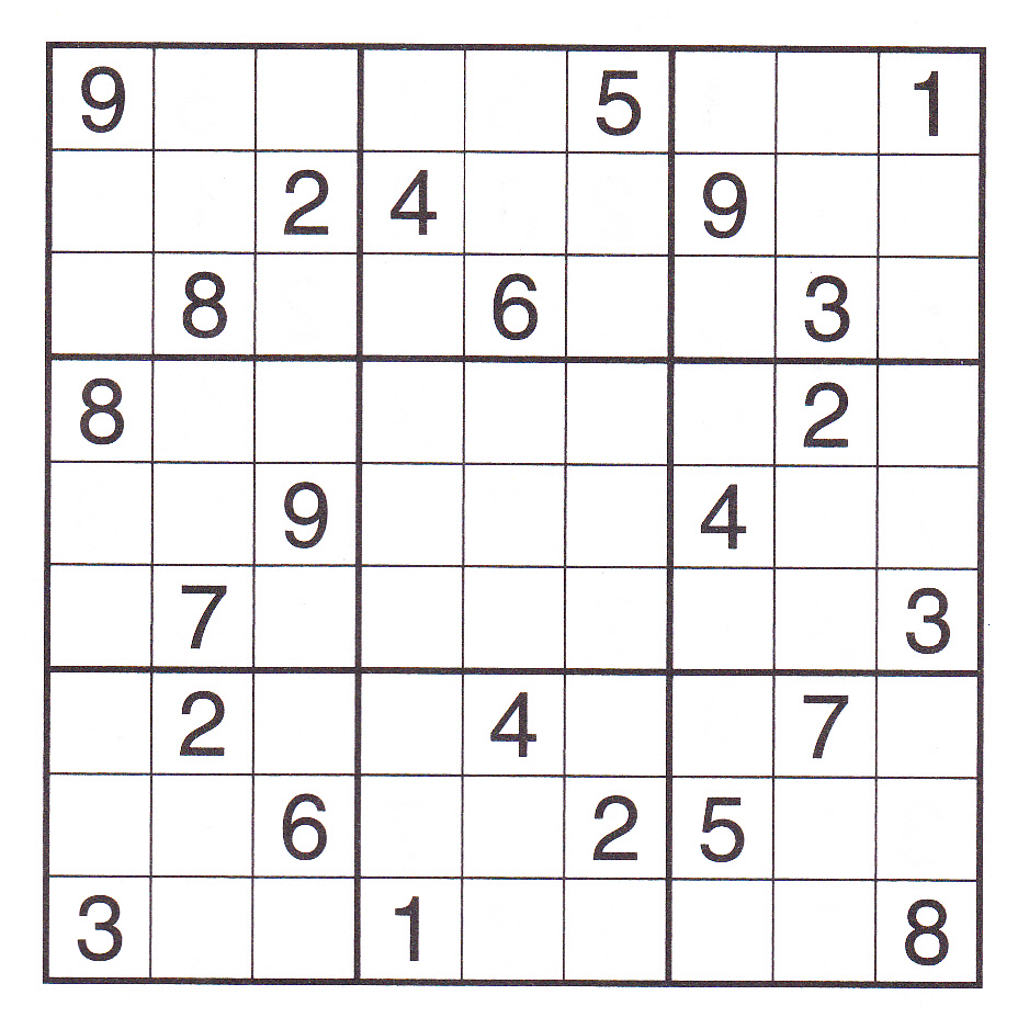 Printable Hard Sudoku Puzzles