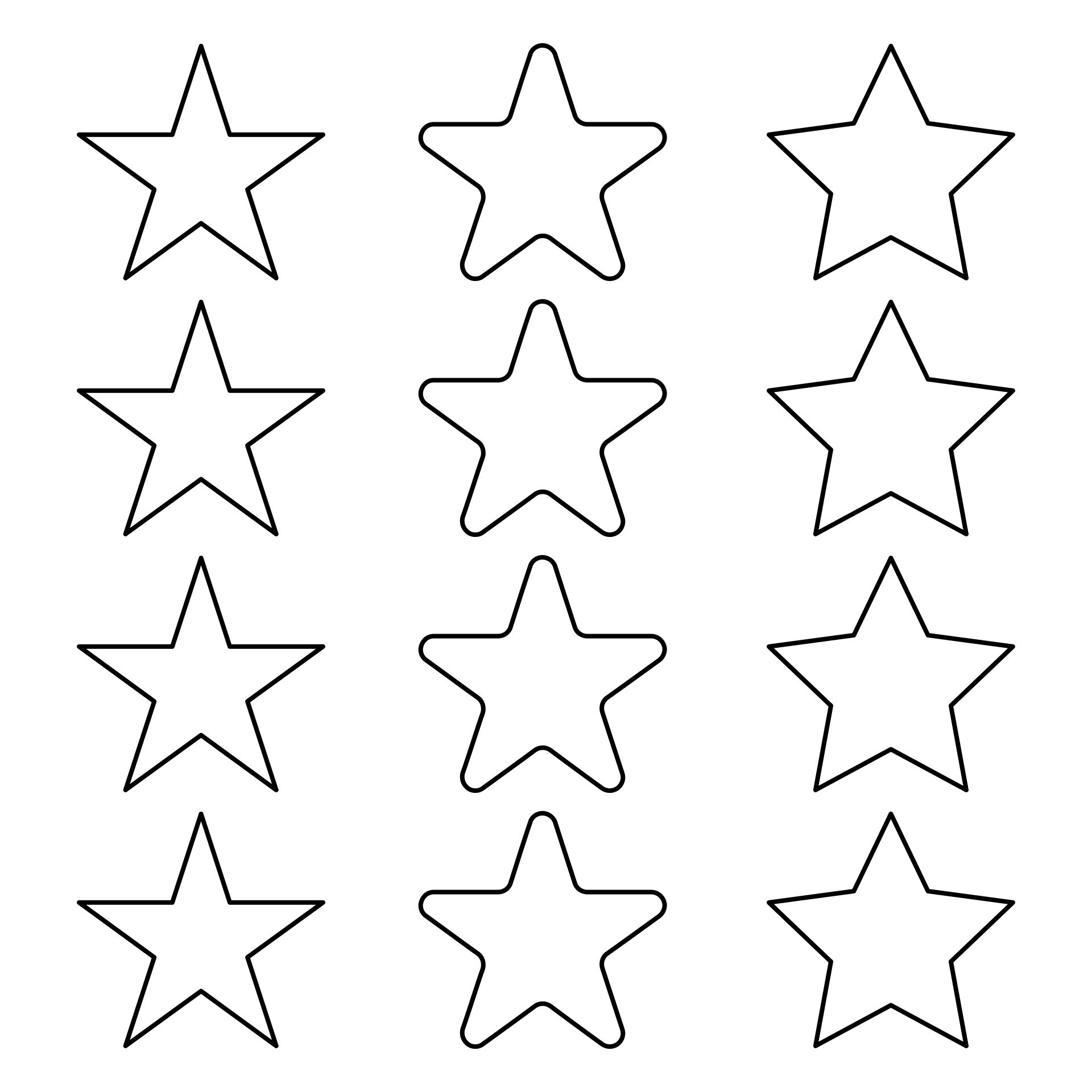 Cricut American Flag Stars Template