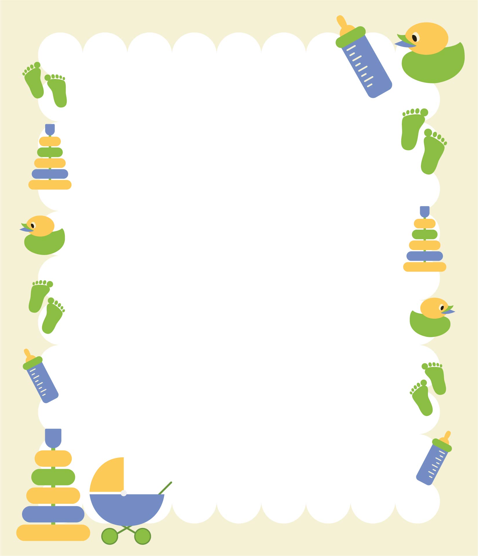 printable baby borders