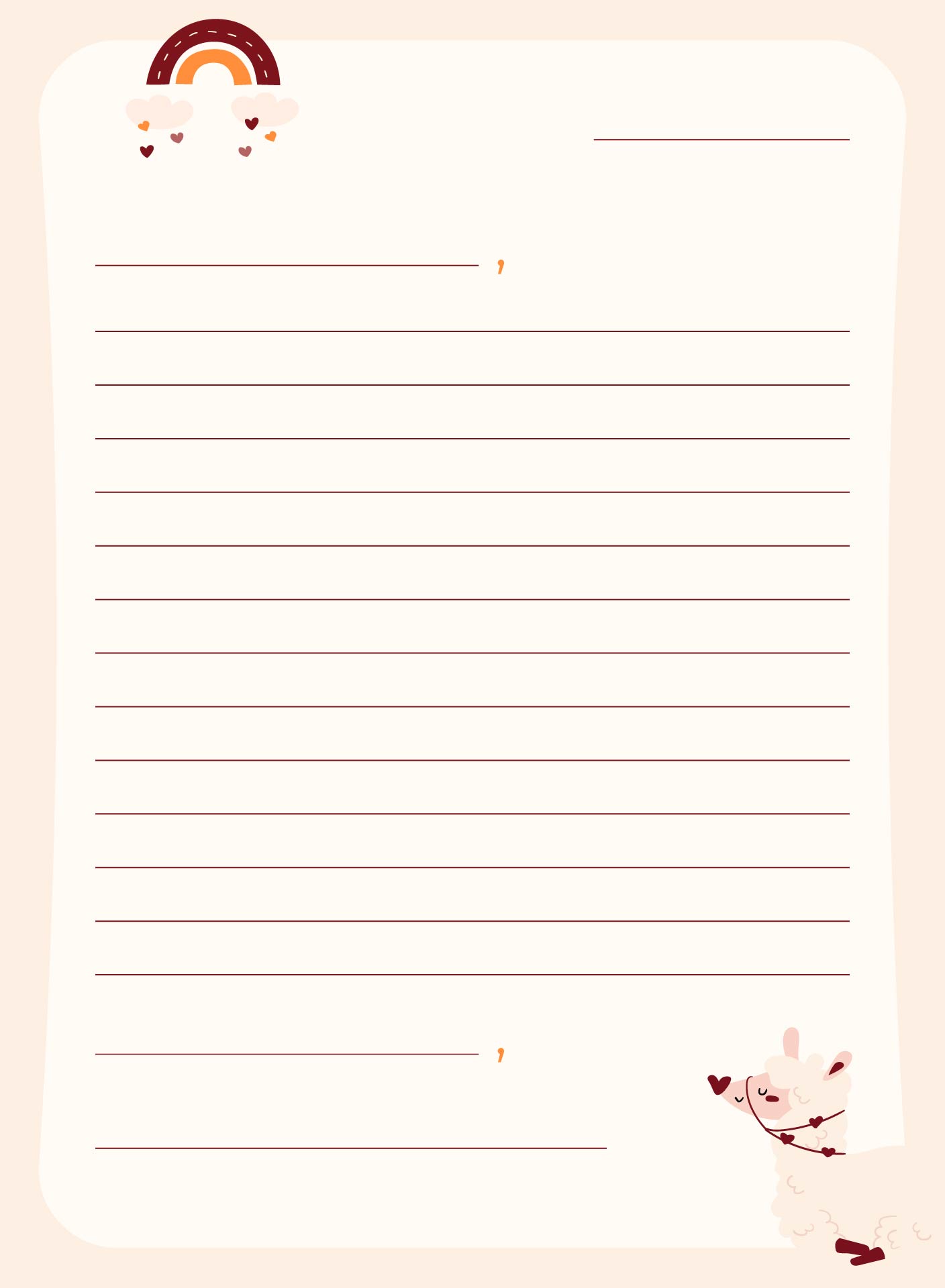 Blank Letter Format Template