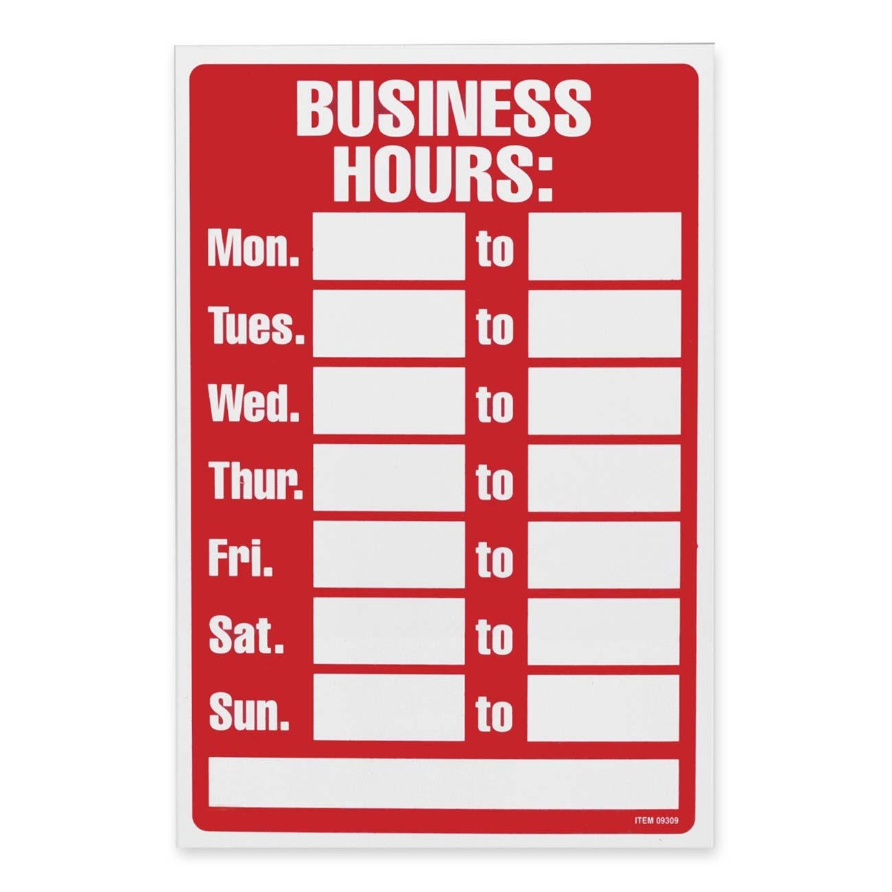 6 Best Printable Office Hours Sign Printablee