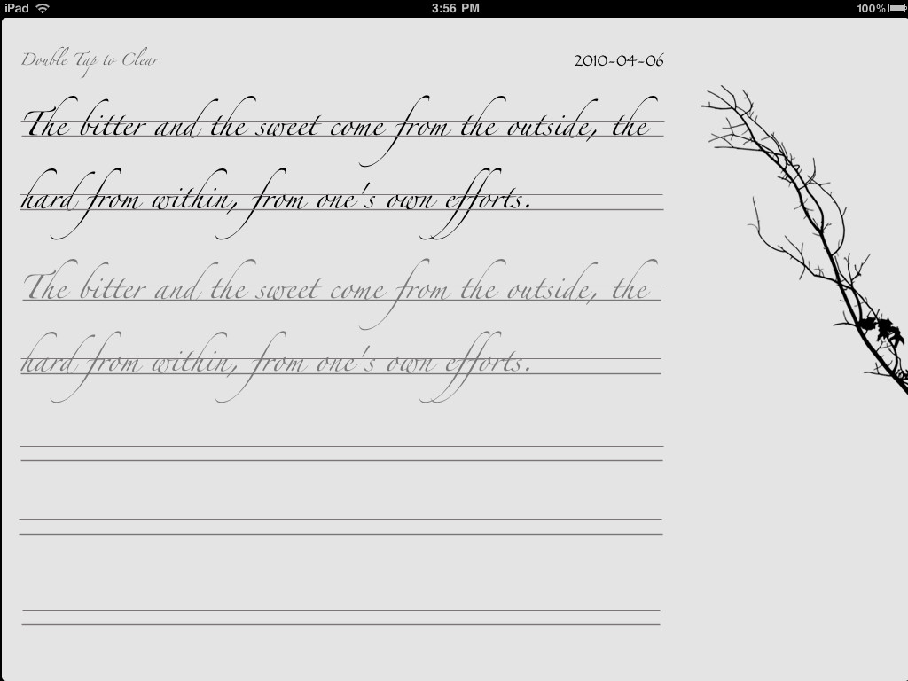 Calligraphy Handwriting Practice Sheets