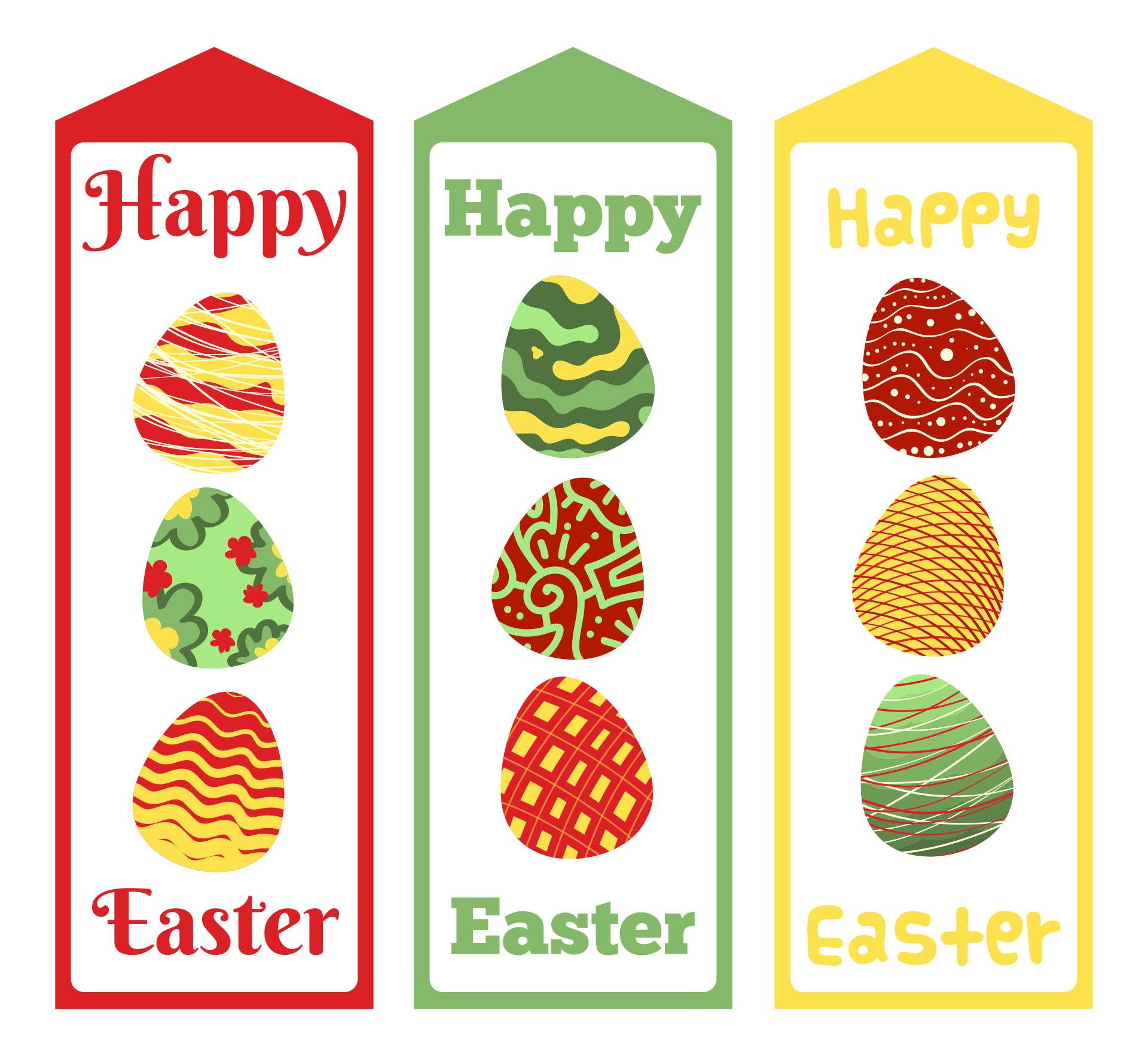 Easter Bookmarks to Print