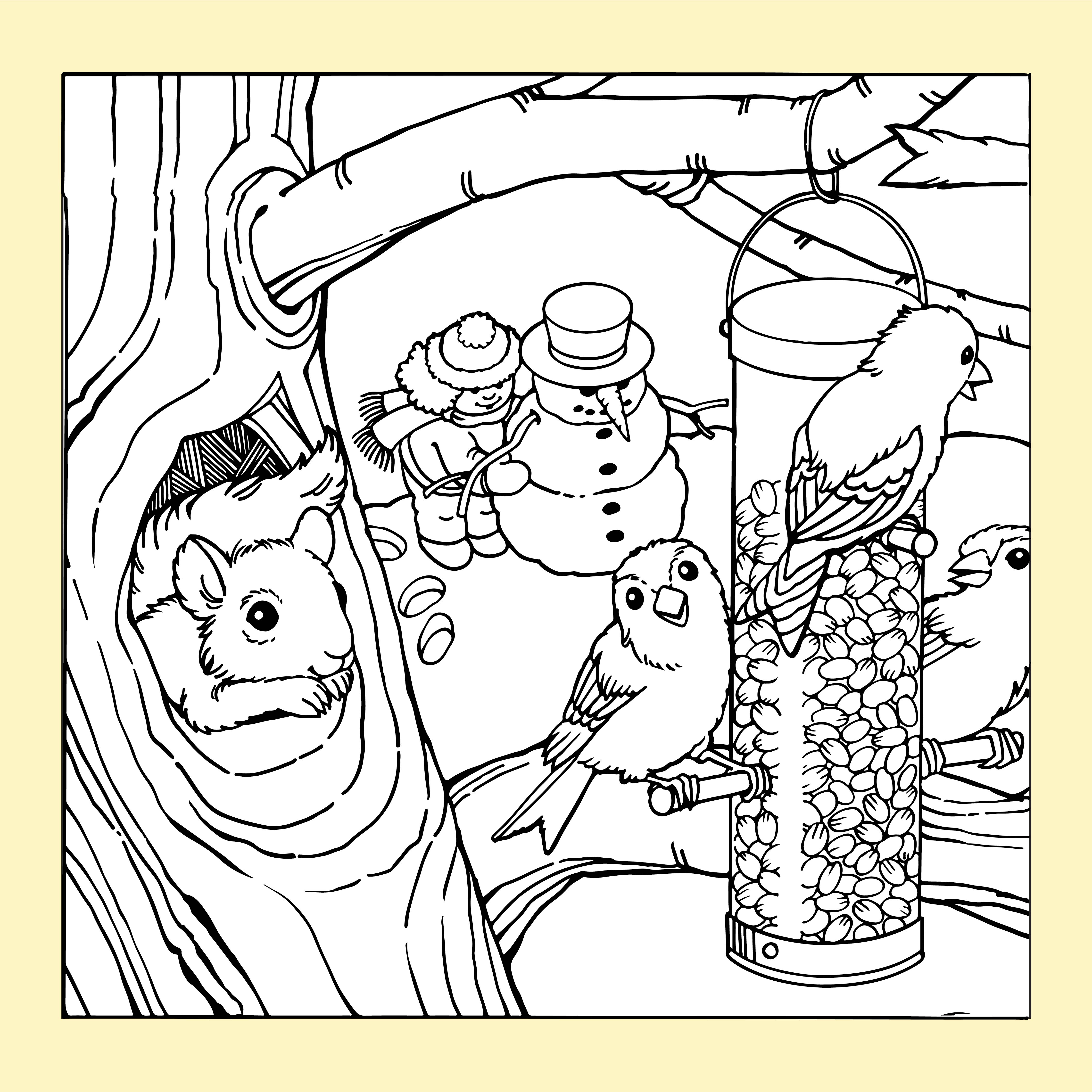 Printable Christmas Coloring Pages Adult