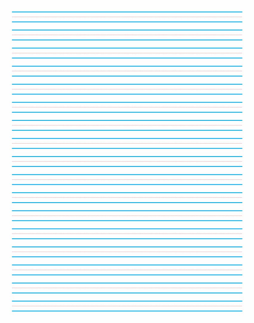 first school printable writing paper