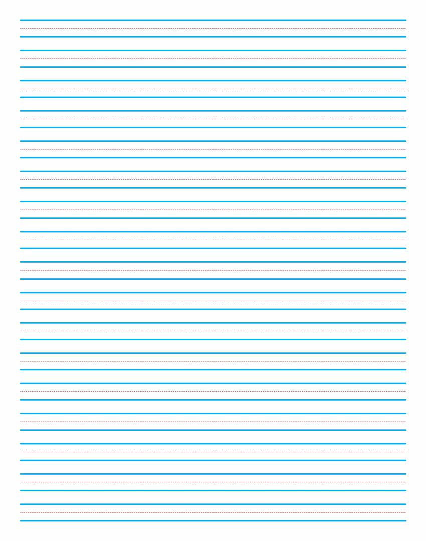 Printable Kindergarten Writing Paper Template