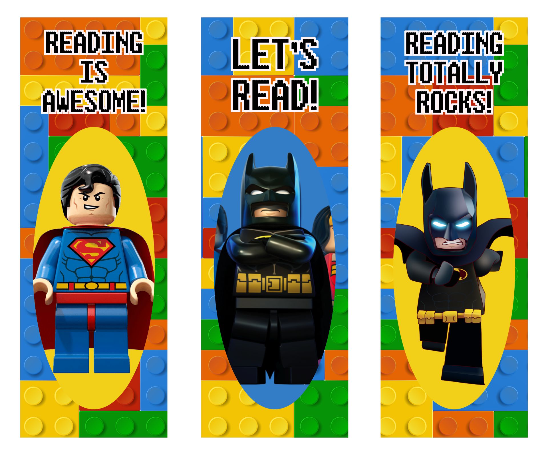 Printable LEGO Bookmarks