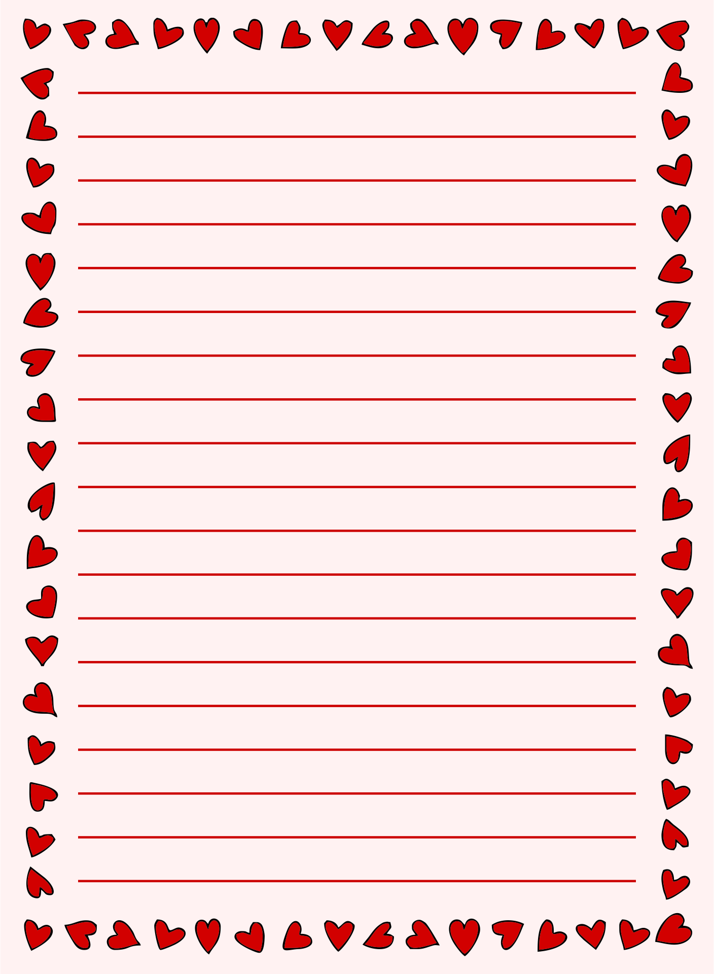 printable love letter paper