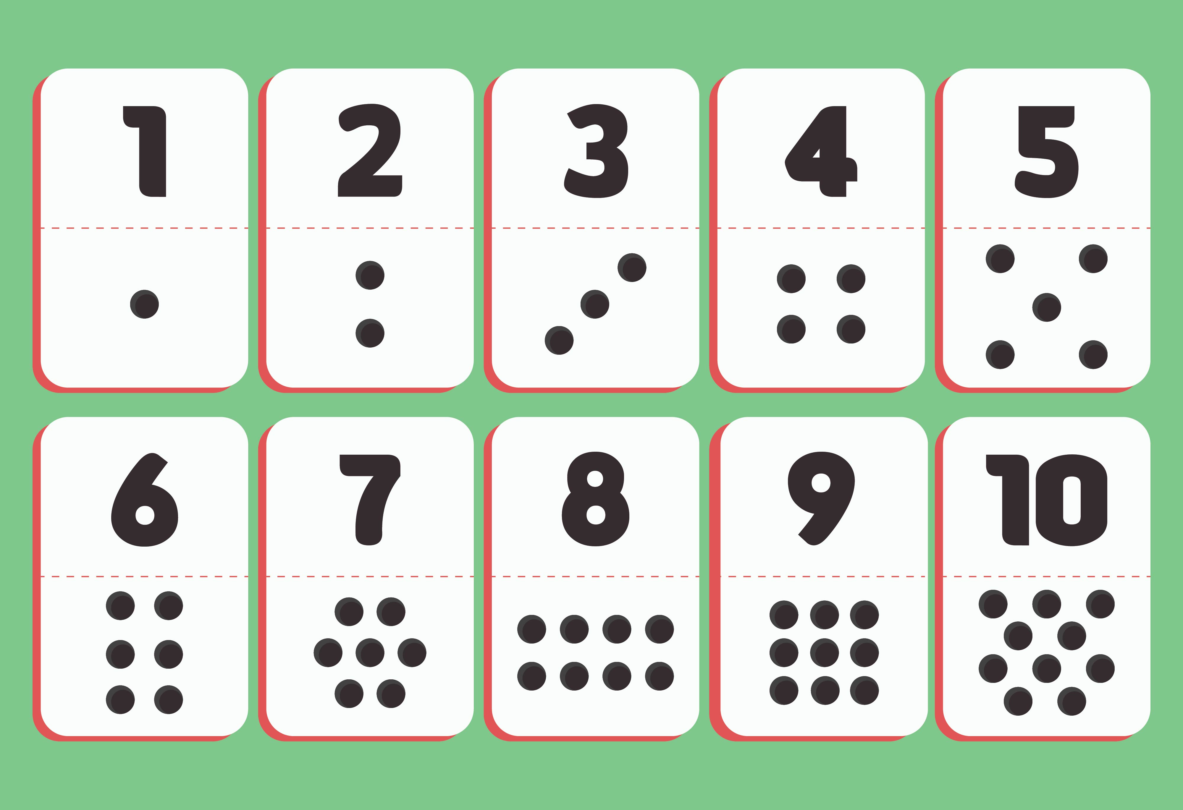 5 Best Images Of Printable Dot Cards 1 10 Free Printable Numbers 1 10 Images And Photos Finder