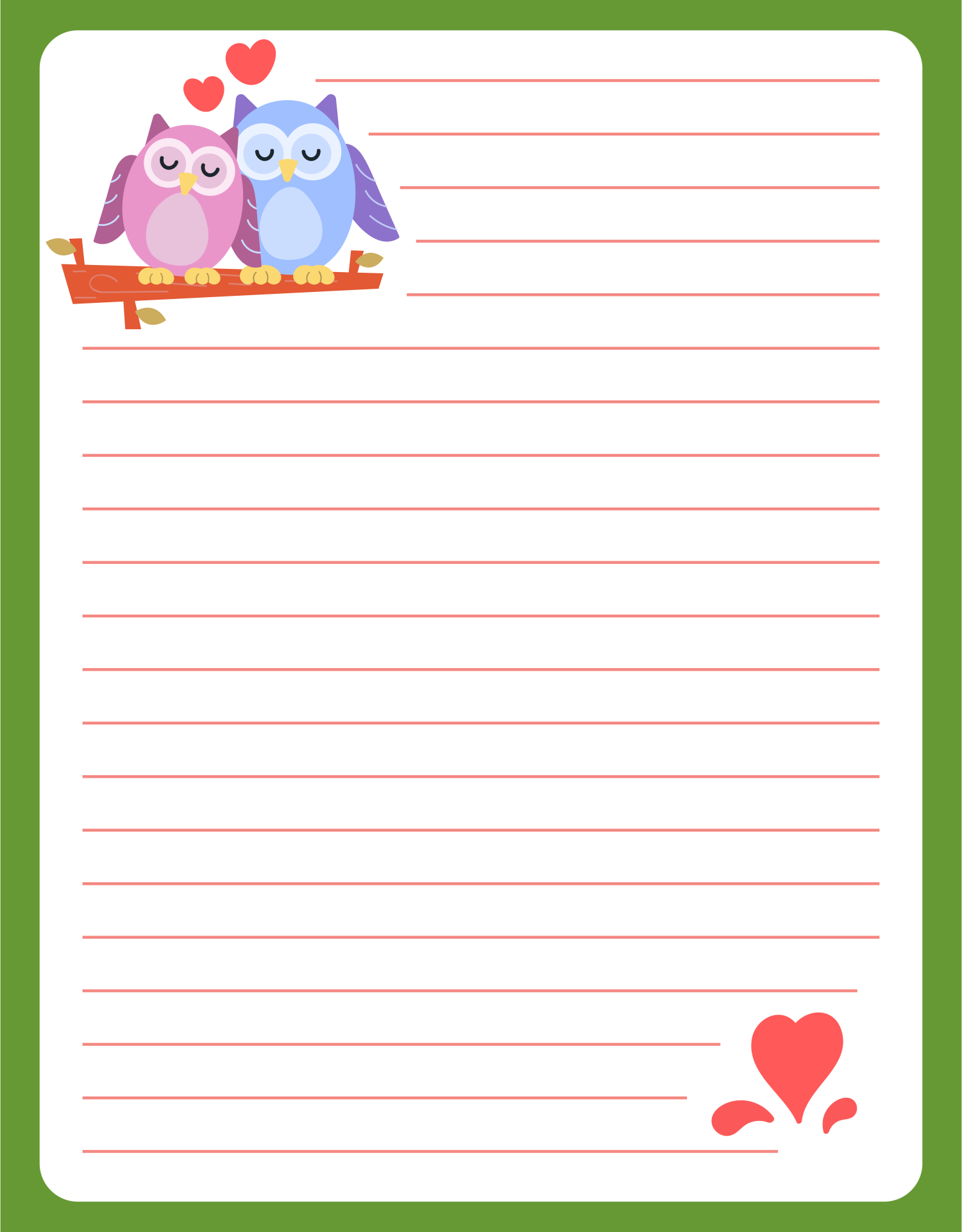 10 Best Printable Letter Paper Cute Pdf For Free At Printablee