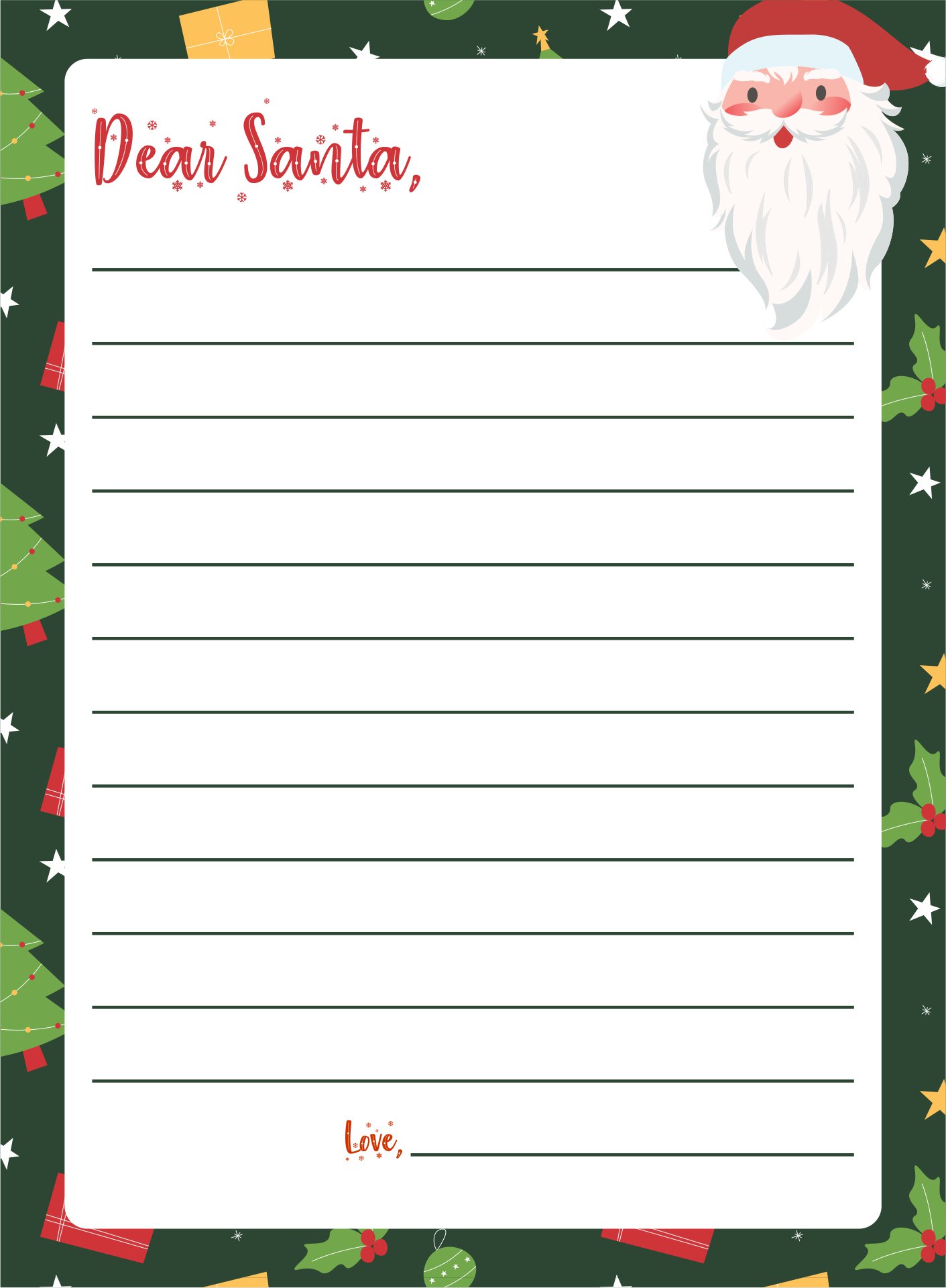 14 Best Printable Christmas Letter To Santa Templates Free PDF For Free 14 Best Printable Christmas Letter To Santa Templates Free PDF For Free