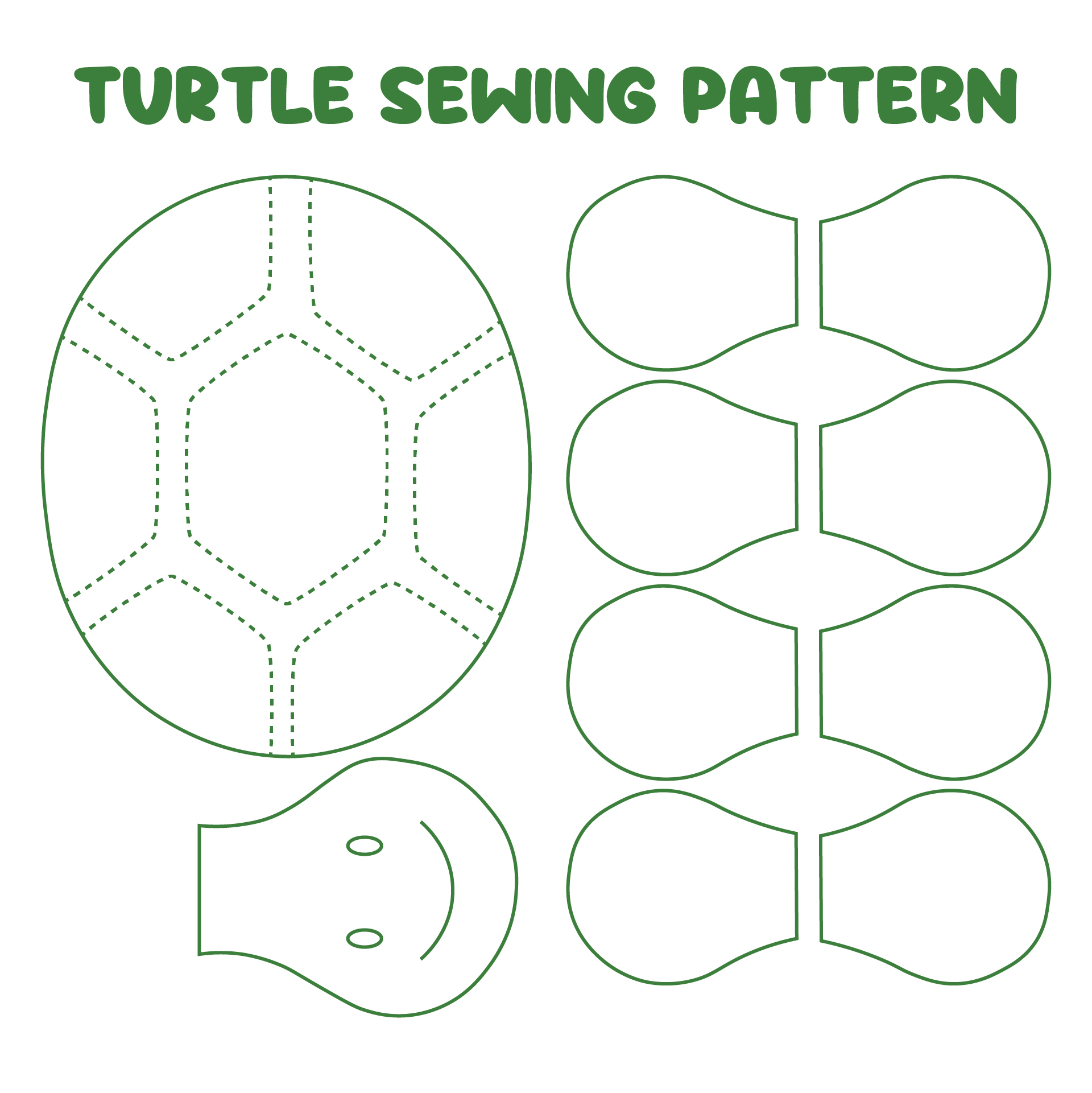 10 Best Free Printable Animal Sewing Patterns - printablee.com
