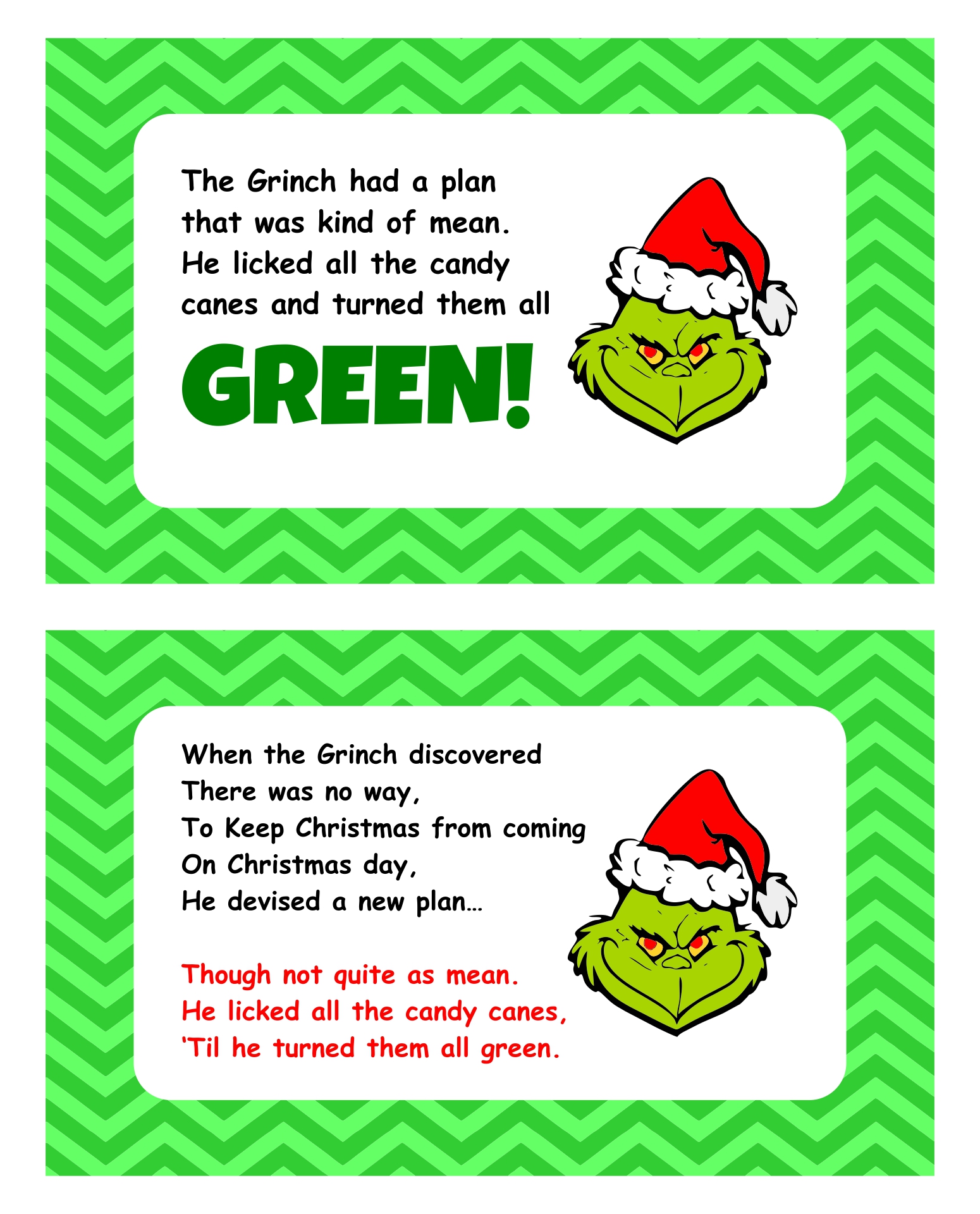 Free Printable Grinch Cupcake Toppers Free Printable Grinch Cupcake Toppers