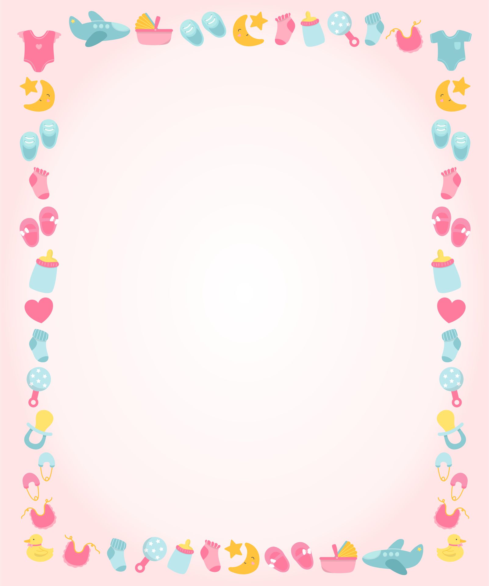  Printable Baby Shower Borders