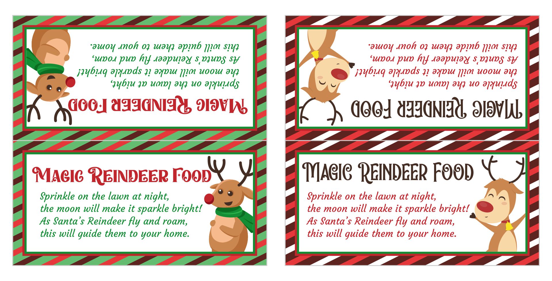  Printable Reindeer Food Label