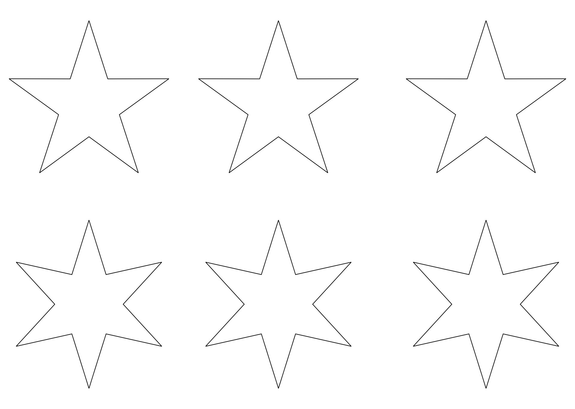 Blank Star Template Printable