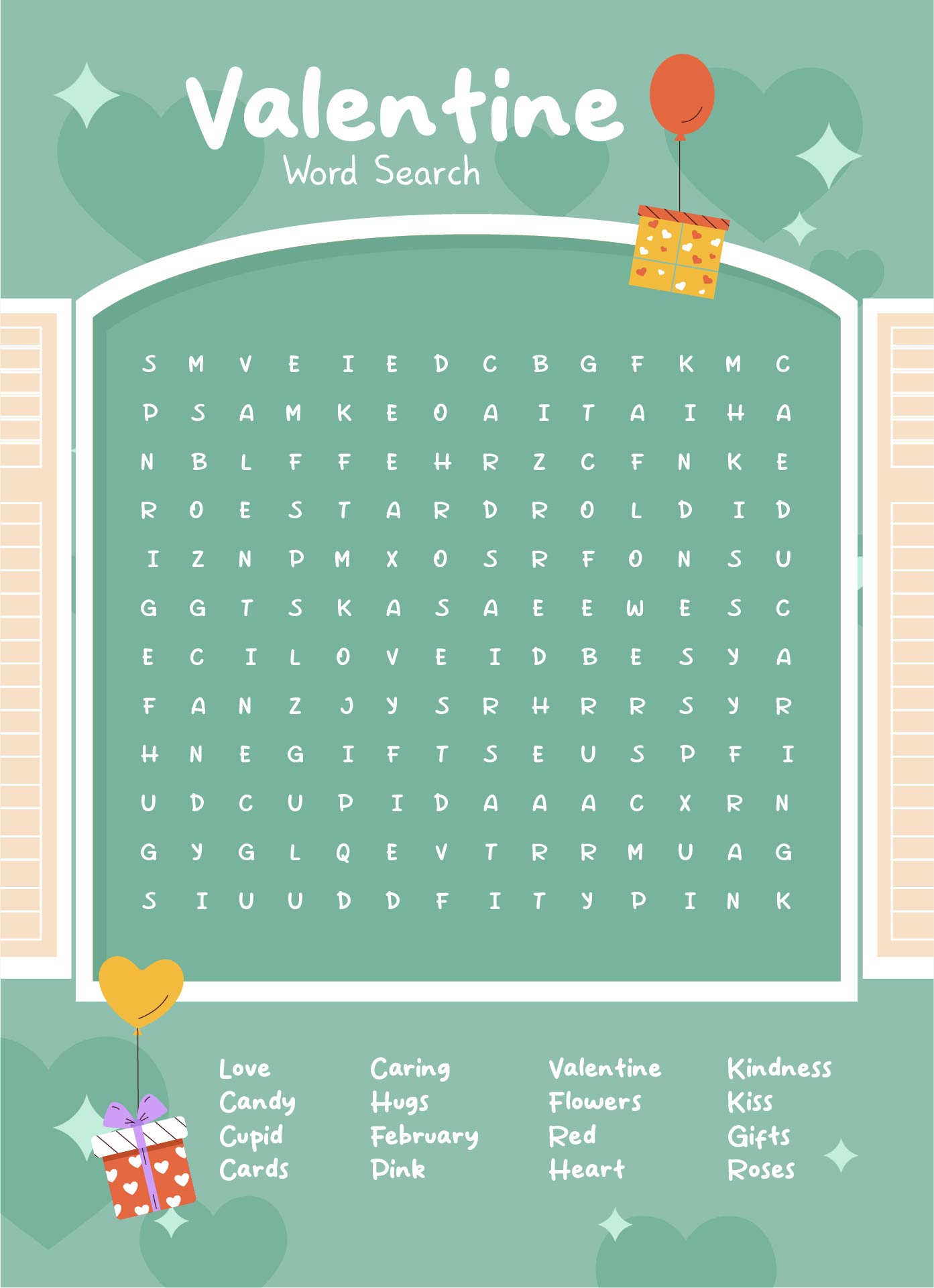 Valentines Day Word Searches Printable
