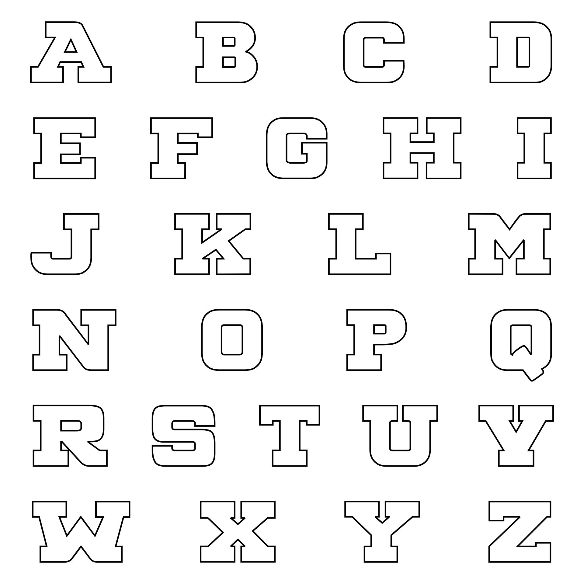 Alphabet Wall Printables
