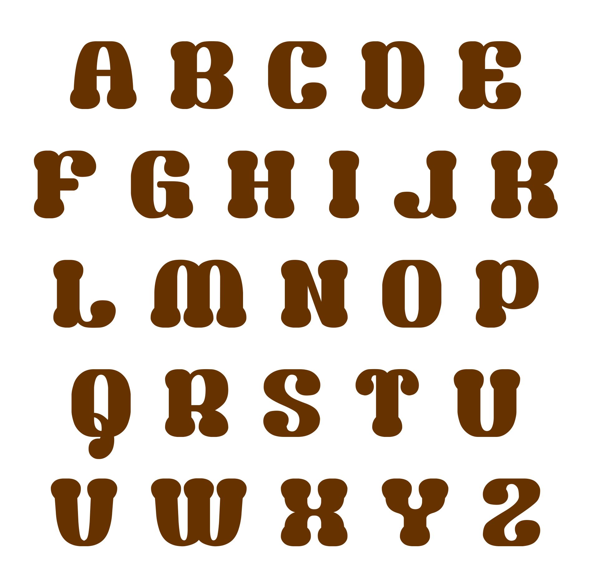 Bubble Letter Fonts