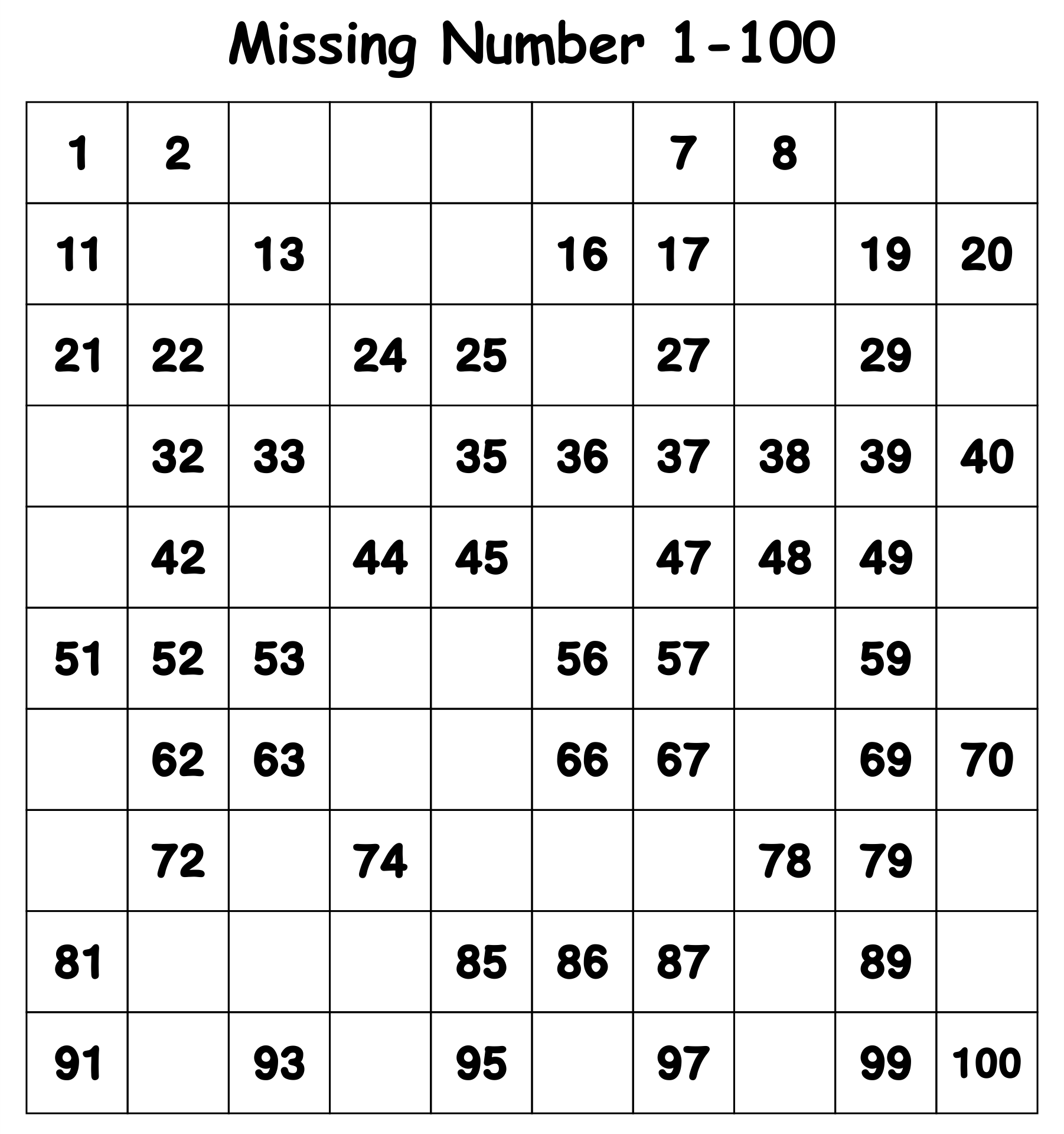numbers-1-100-worksheets