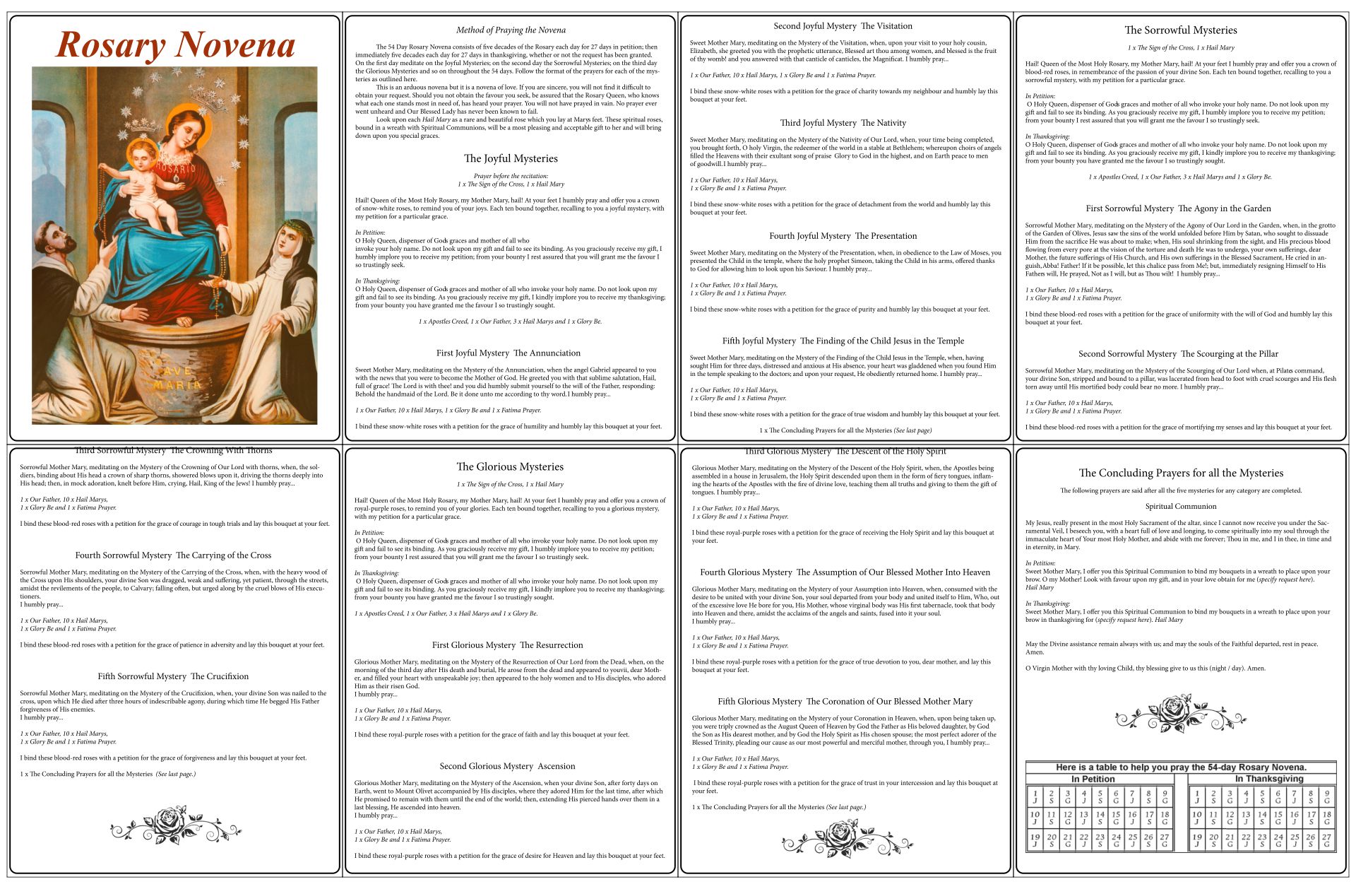 Free Printable Rosary Pamphlet