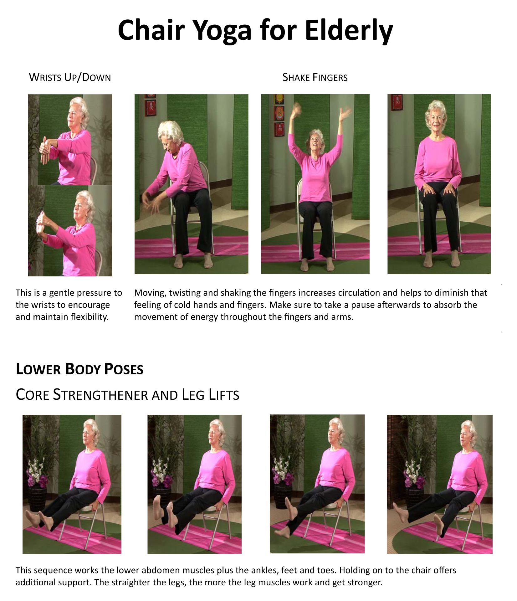 Free Printable Chair Yoga Exercises Printable Word Searches