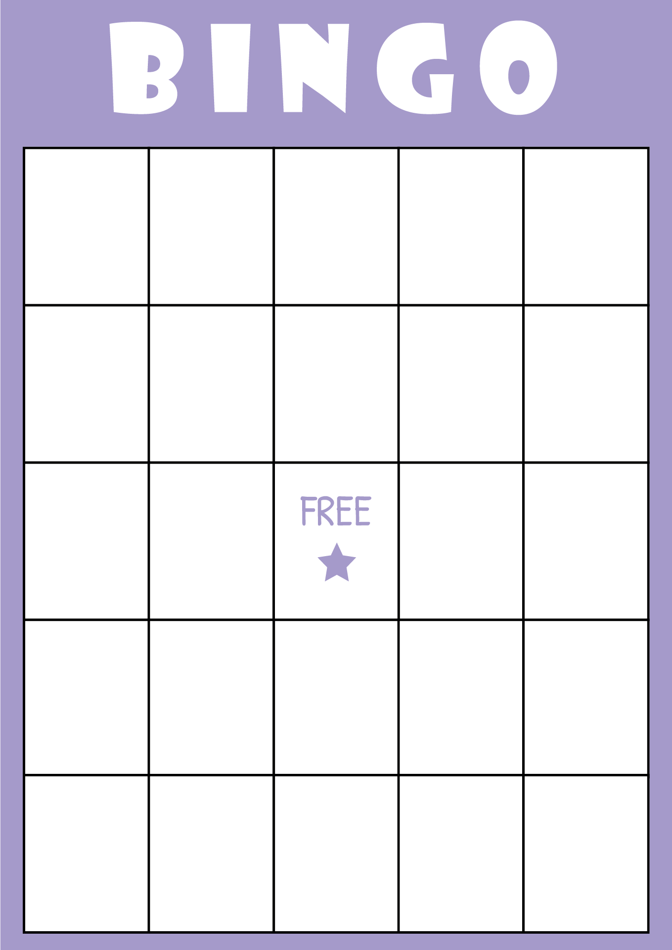 Bingo Template 4x4 Bingo Template 4x4
