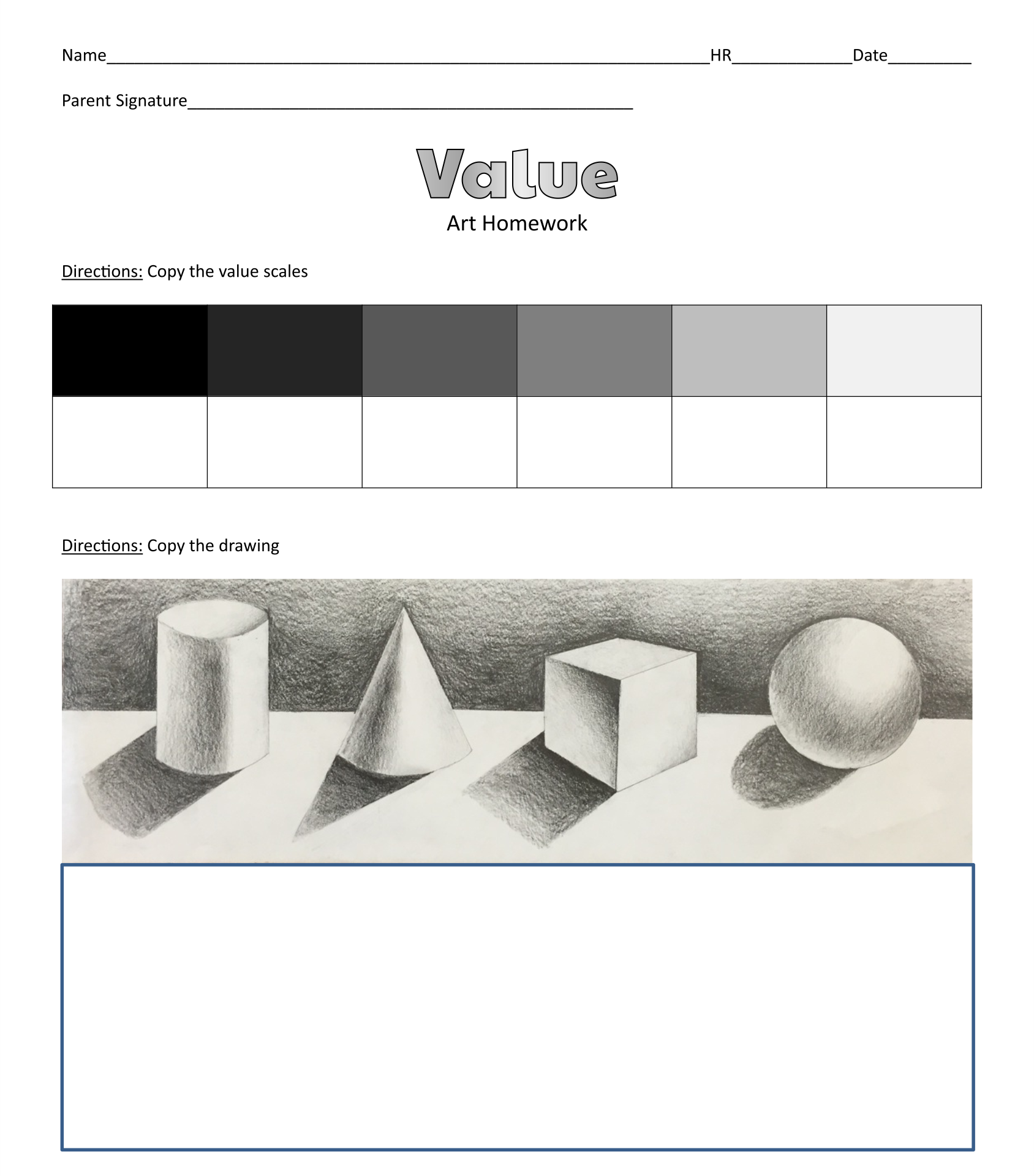 Value Scale Worksheet - 10 Free PDF Printables | Printablee