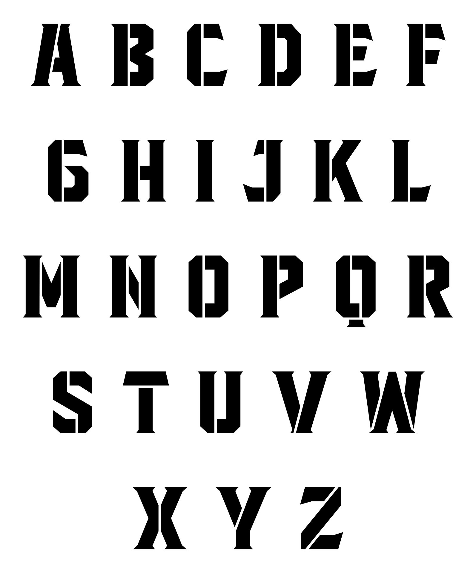 Fancy Letter Stencils Free 10 Free PDF Printables Printablee