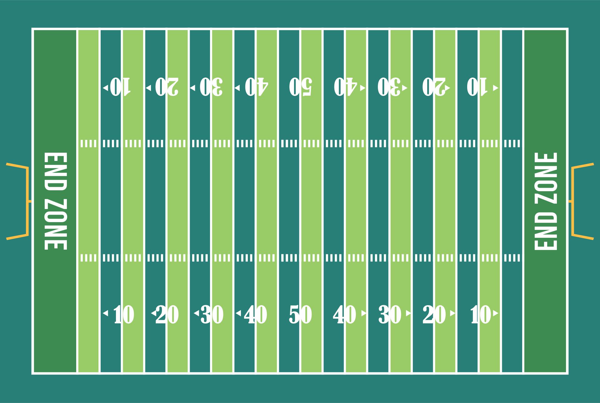 Printable Football Field Template