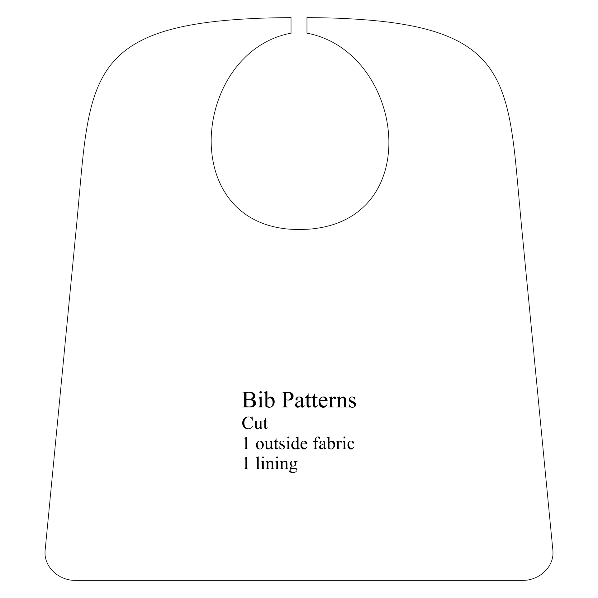 10 Best Adult Bib Patterns Free Printable - printablee.com
