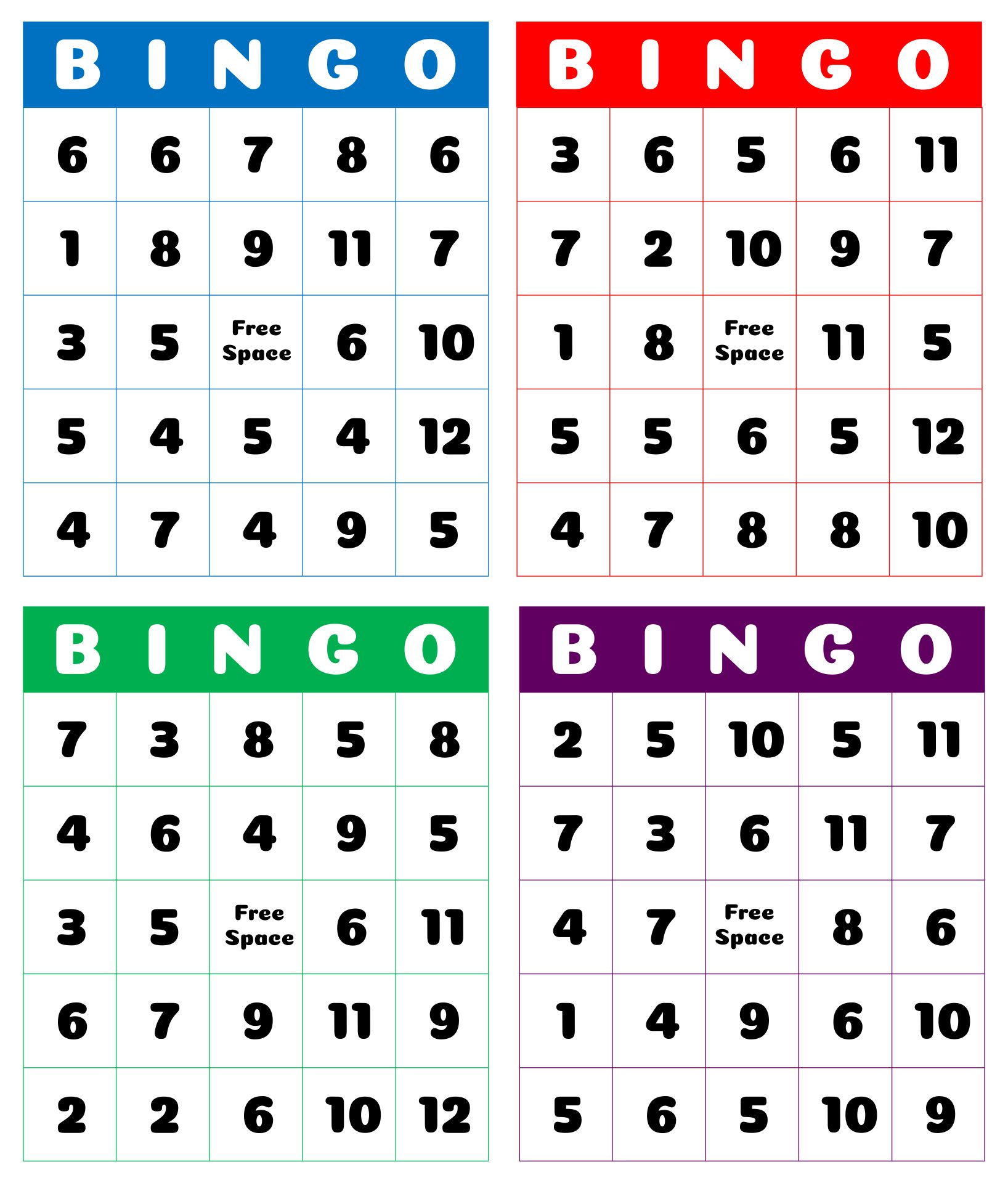Number Bingo 10 Free PDF Printables Printablee