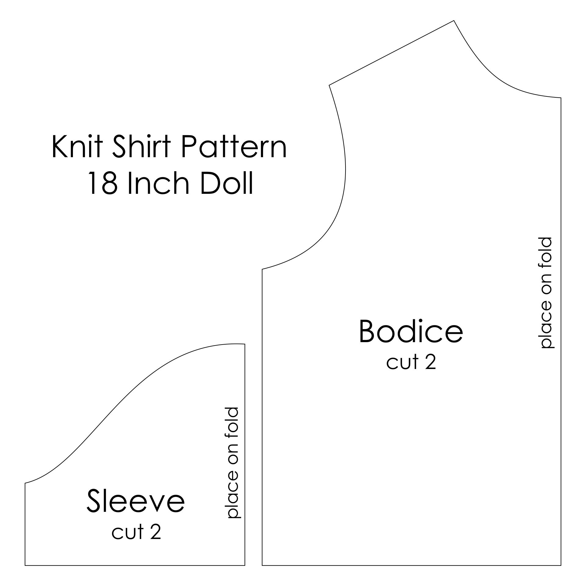 18 Inch Doll Clothes Patterns - 10 Free PDF Printables | Printablee