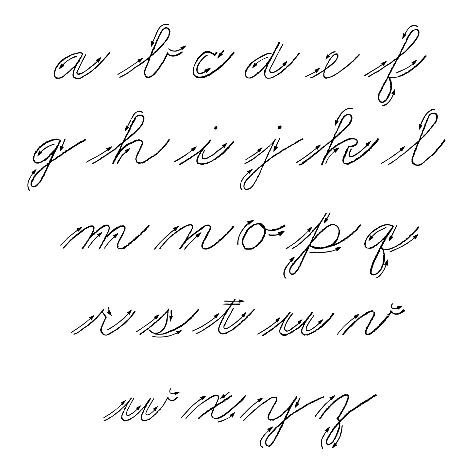 Cursive Lower Case Letters - 20 Free PDF Printables | Printablee