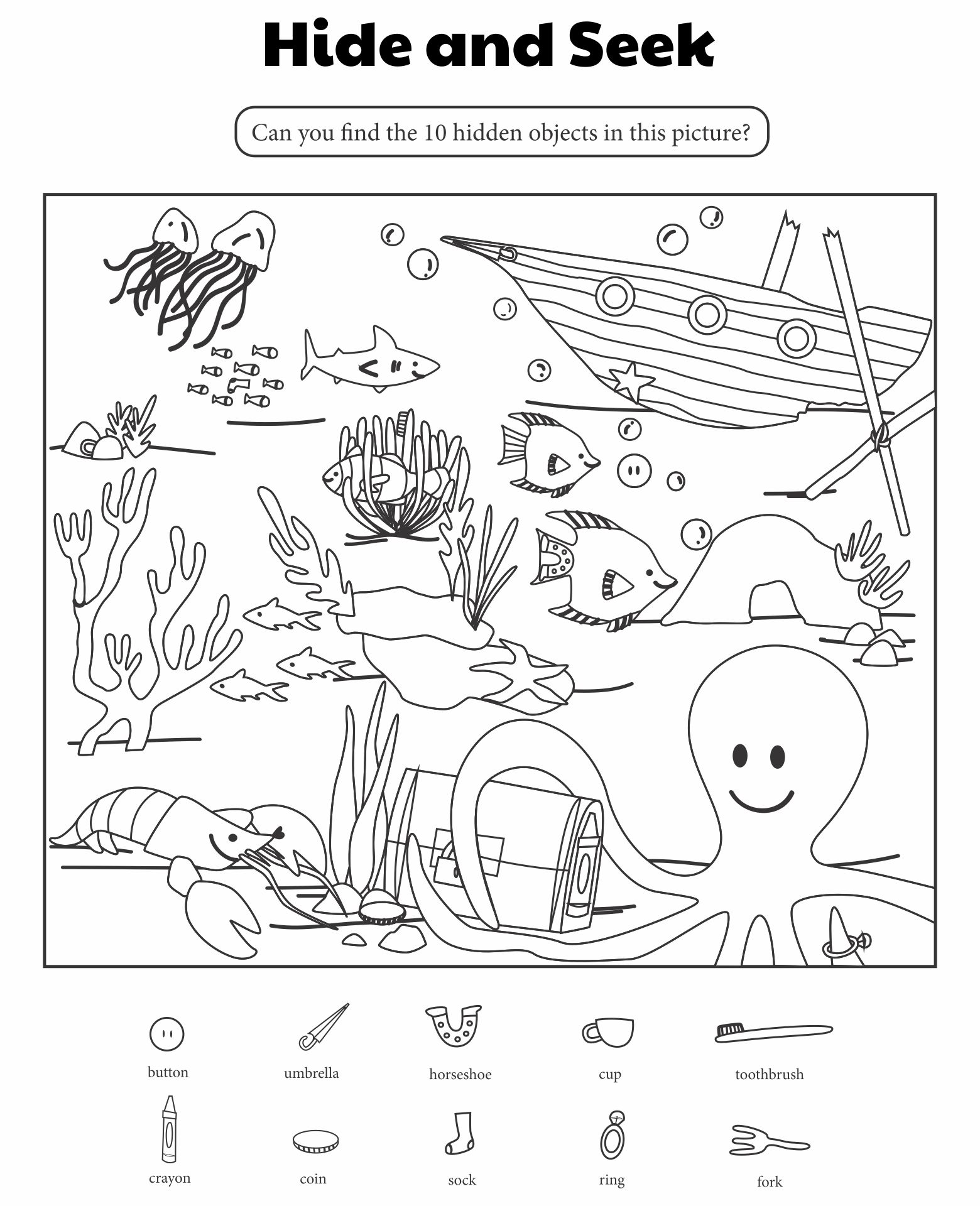 10 Best Highlight Picture Hidden Objects Printable Printablee